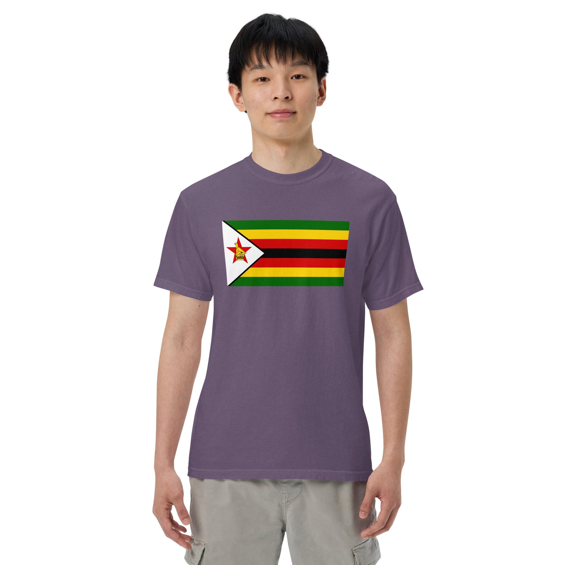 Zimbabwe heritage shirt, red, size 4X large