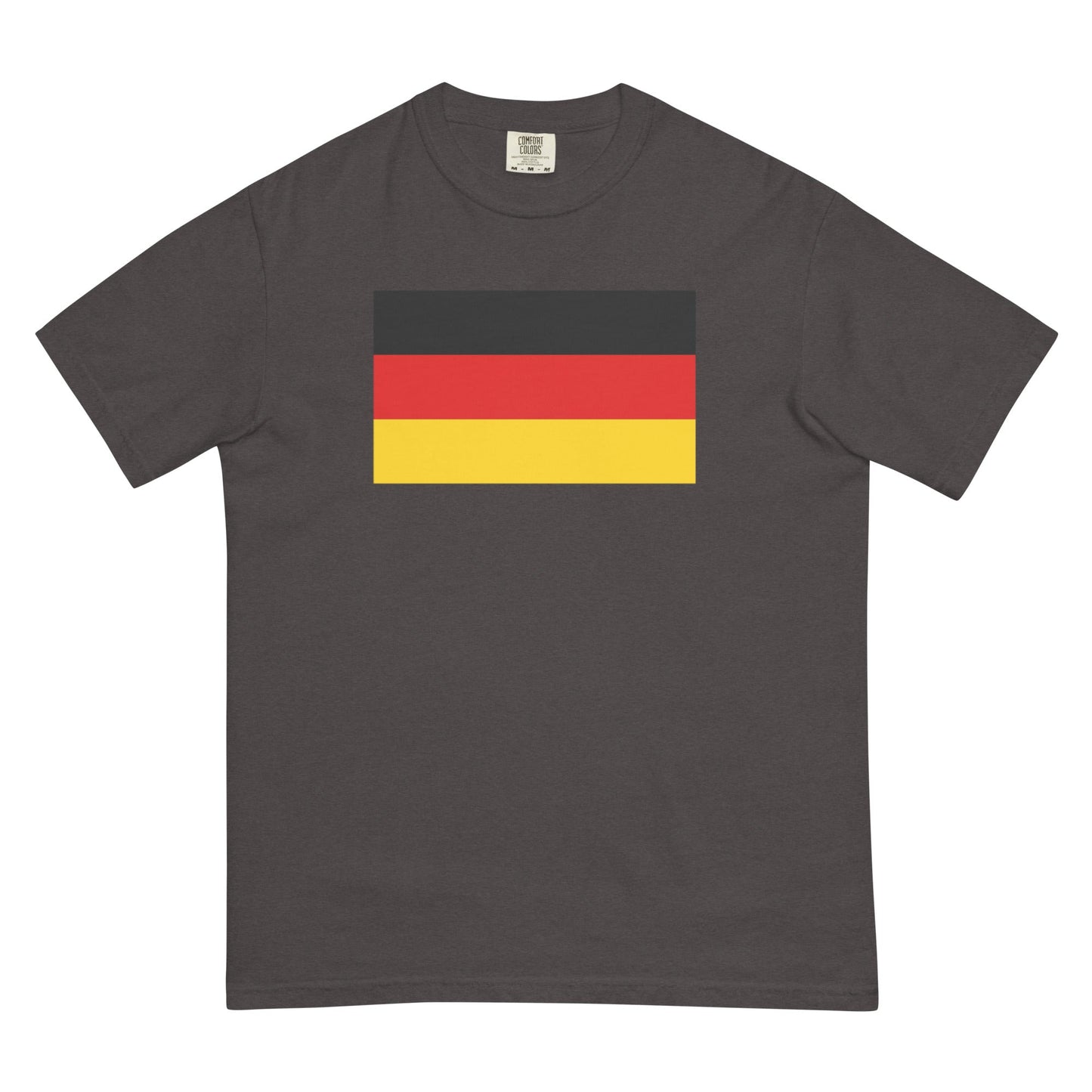 Flat lay of midnight Germany flag tee, 4X large size