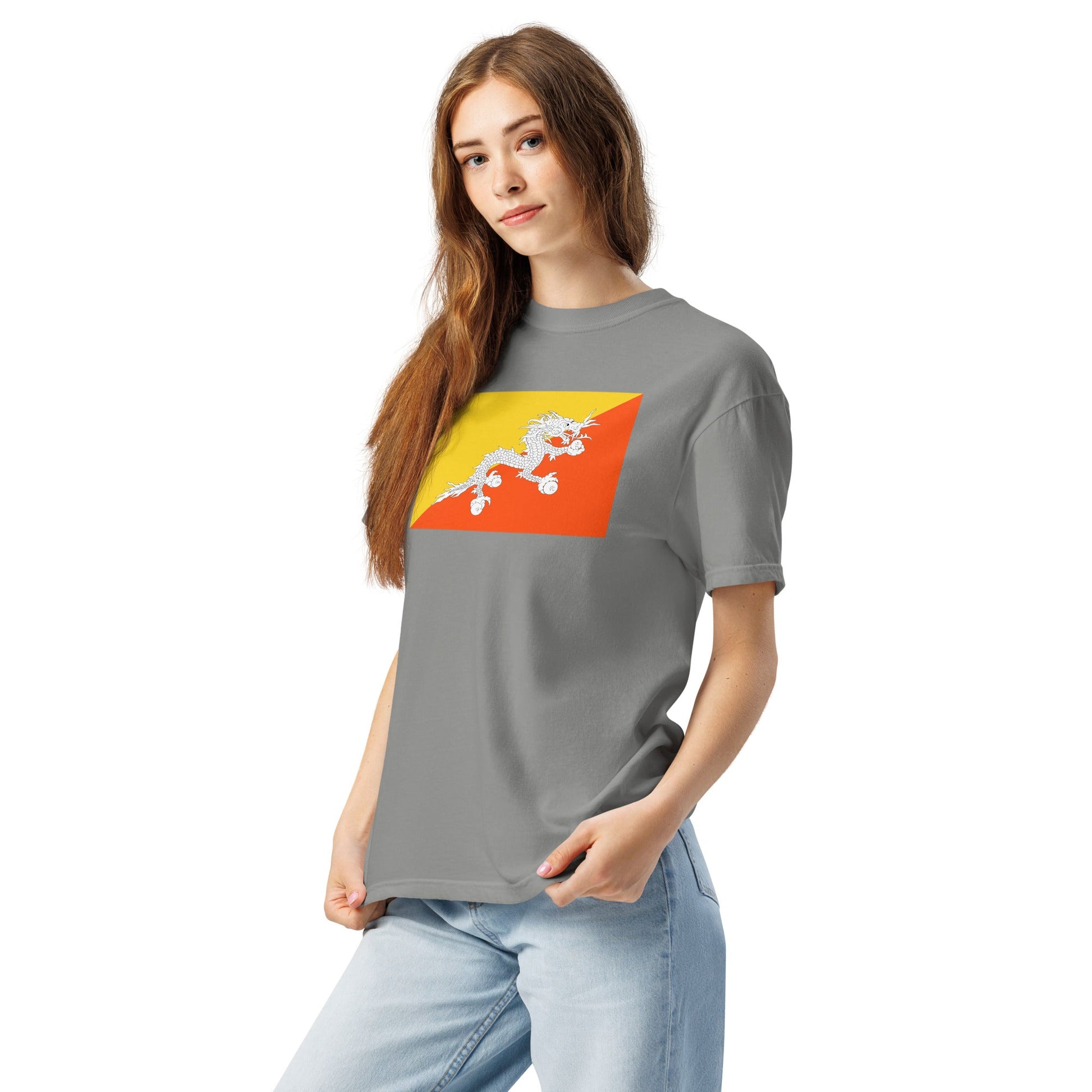 Bhutan national shirt, large, in red
