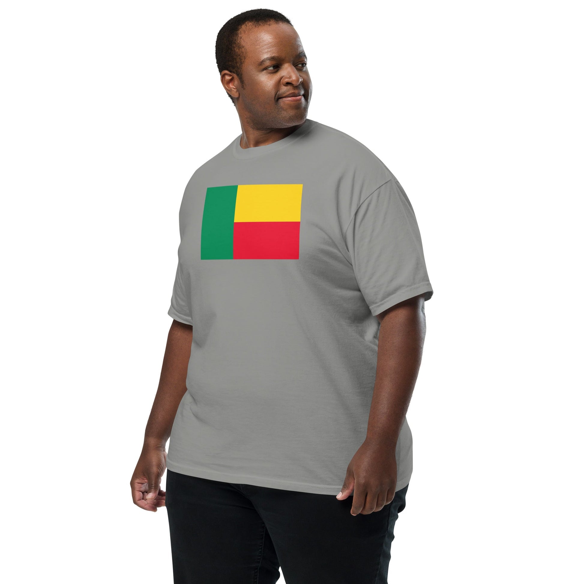 Flag tee representing Benin in true navy, large