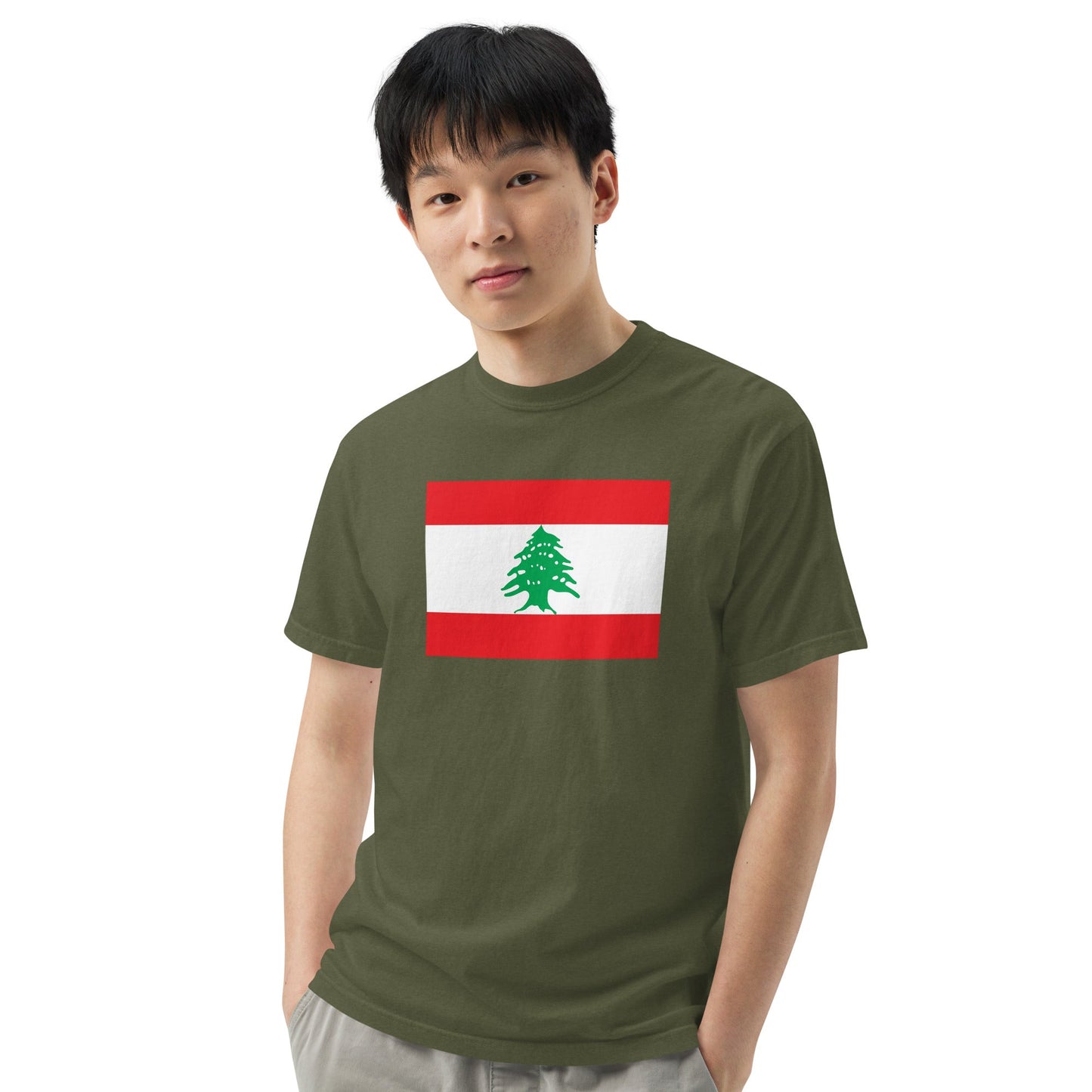 Lebanon heritage shirt, black, size extra large