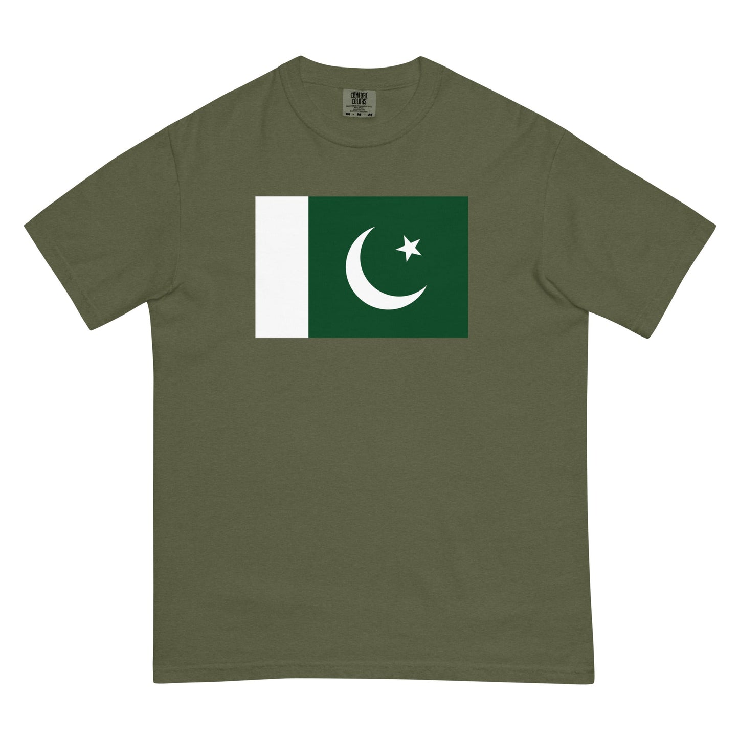 Stylish Palau 1 flag t-shirt laid flat, extra large, red