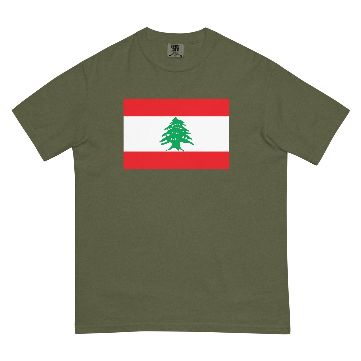 hemp flag shirt for Lebanon – size large