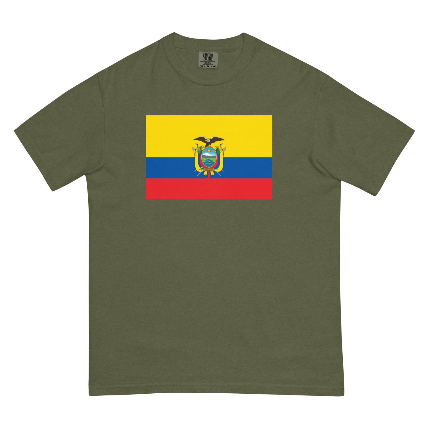 berry shirt with Ecuador flag design, 3X large