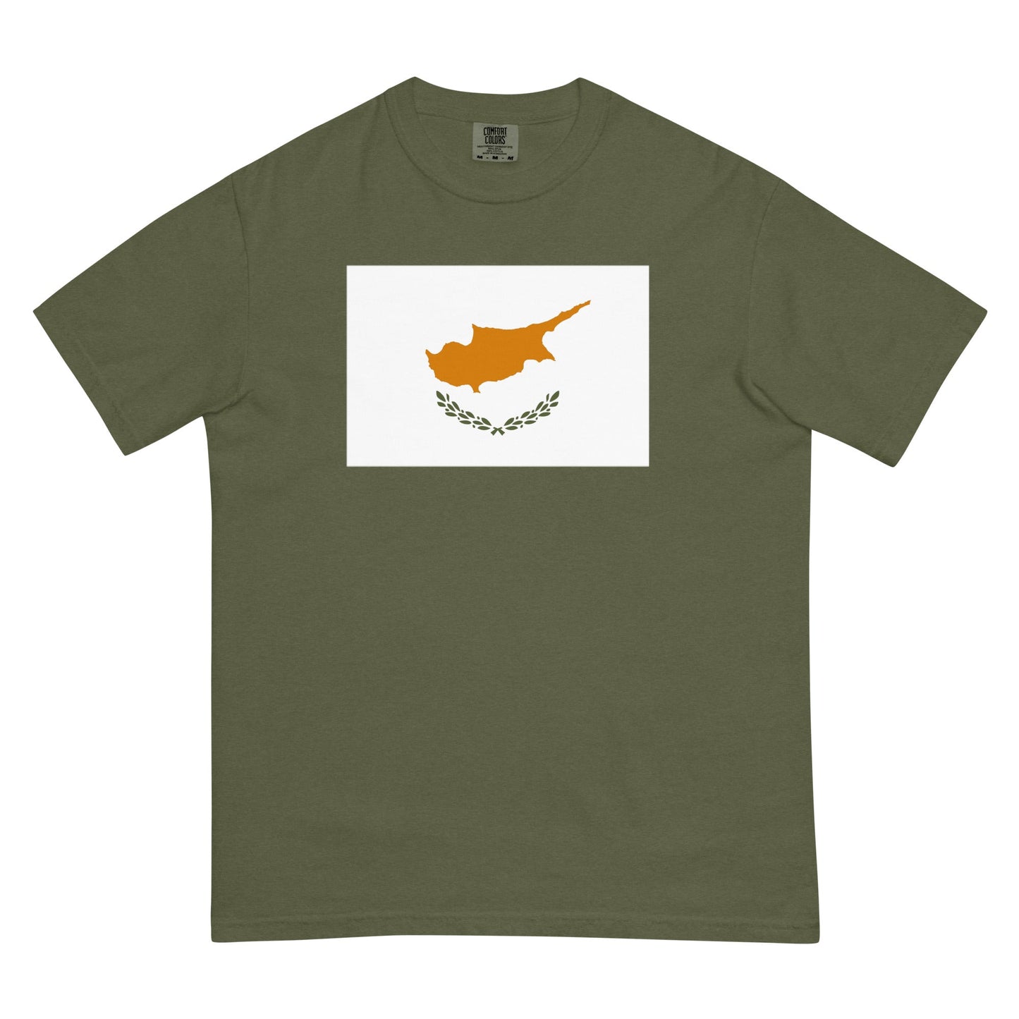 Flag tee representing Cyprus in hemp, extra large