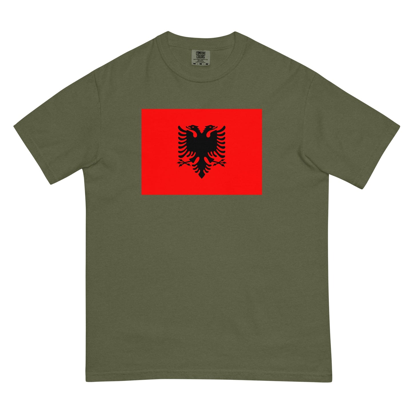 Flag tee representing Albania in grape, small