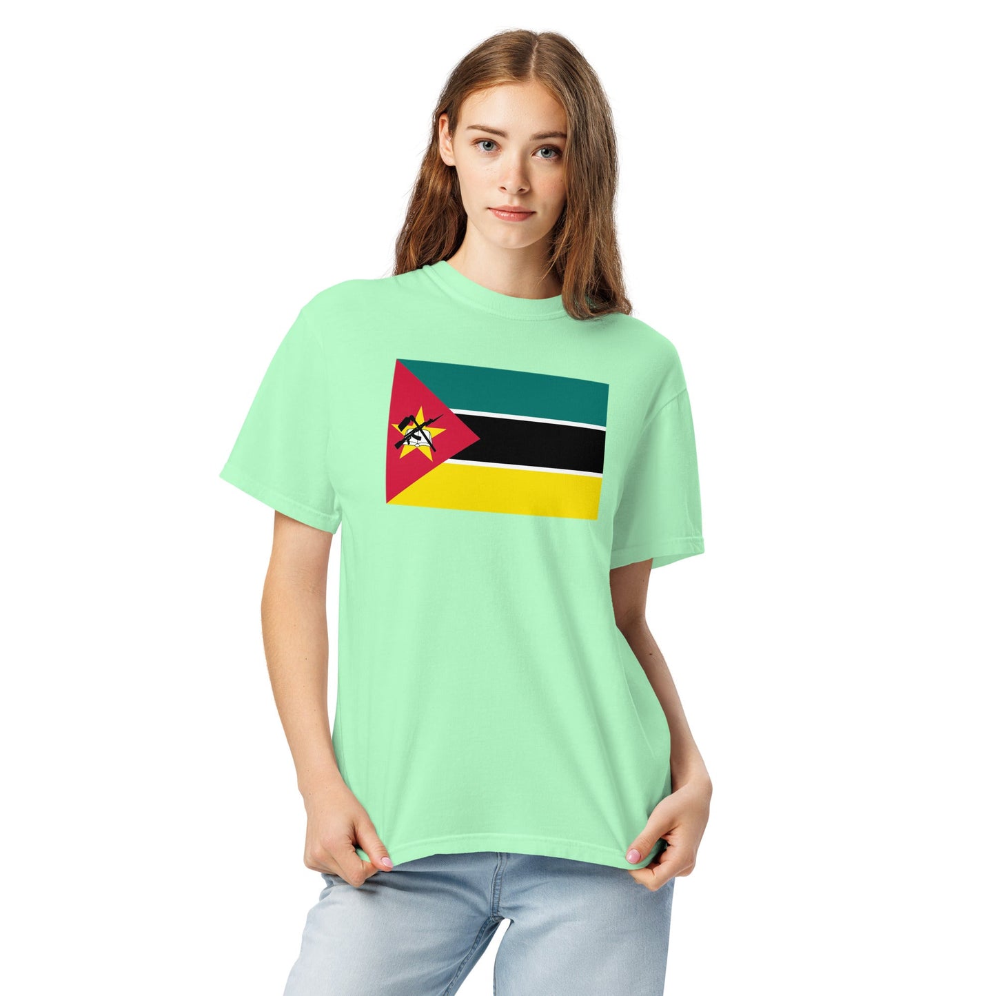 Morocco flag shirt in red, size medium