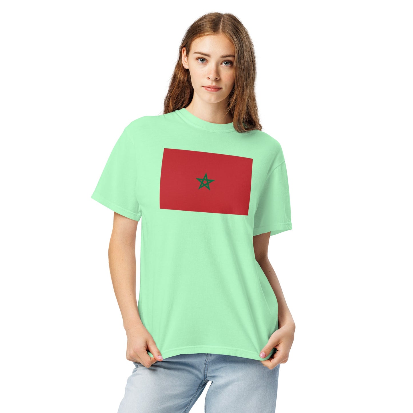 Morocco 1 flag shirt in true navy, size 2X large