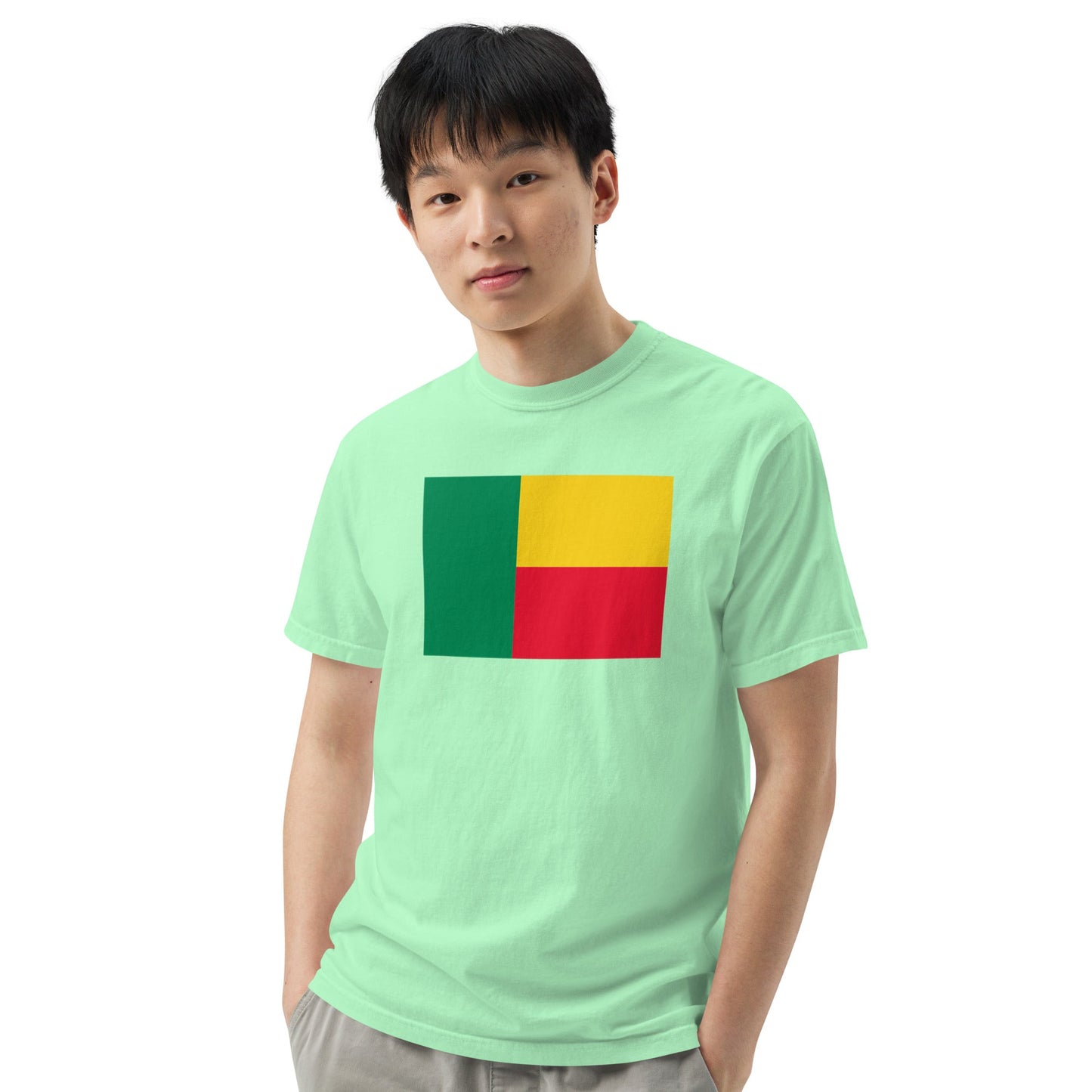 Benin flag shirt in grape, size large