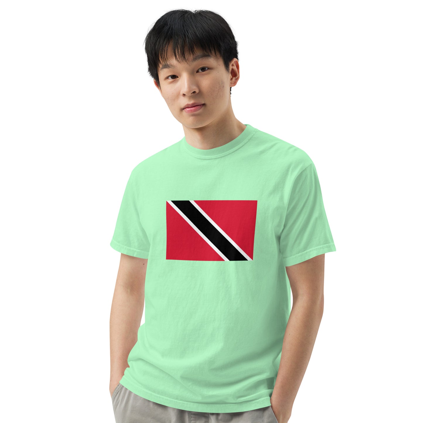 Flag tee representing Trinidad in true navy, extra large