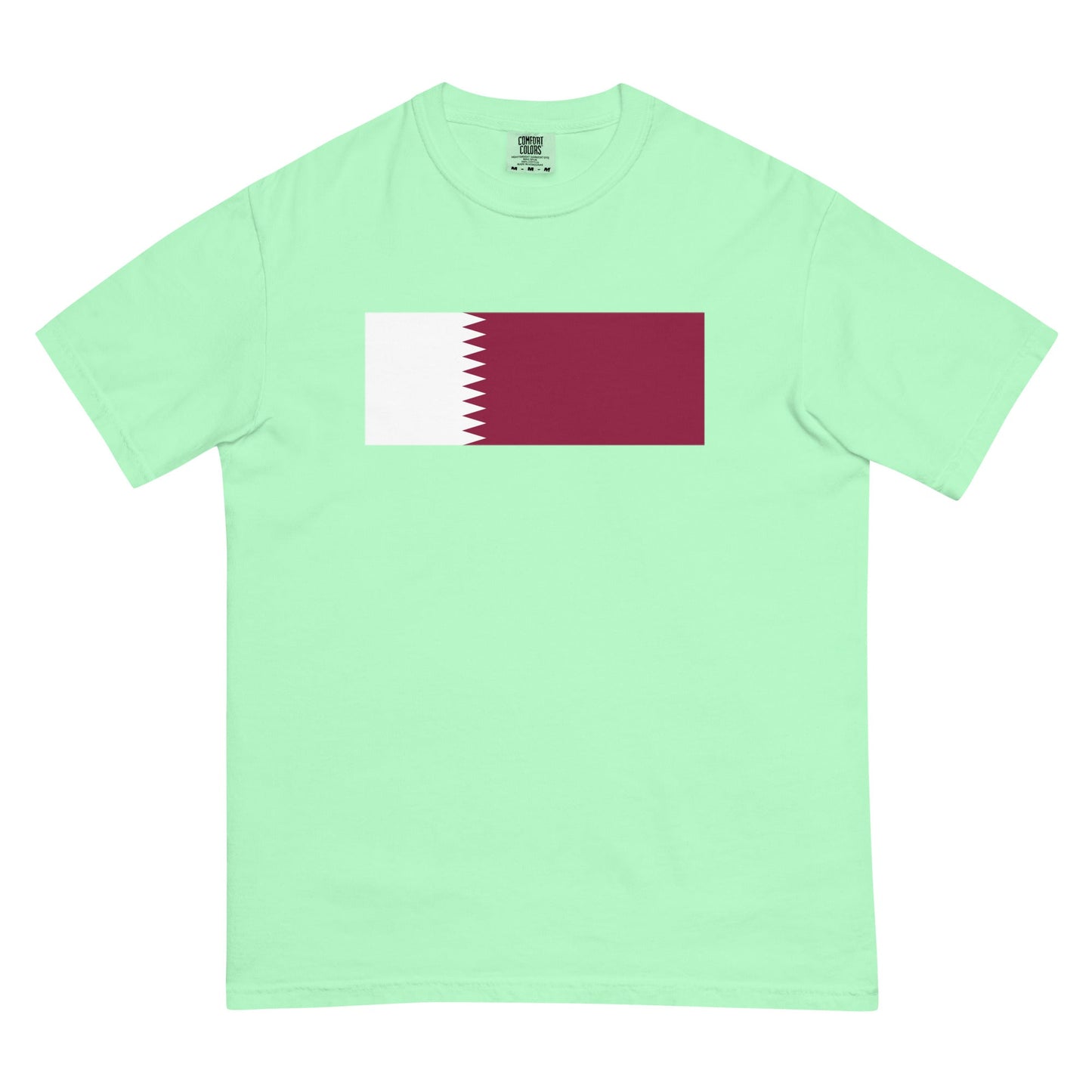 Flat lay of black Flag flag tee, small size
