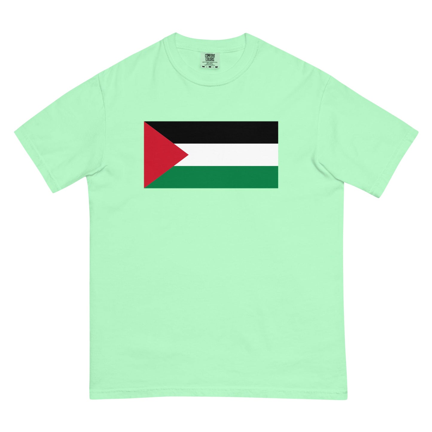 Palestine flag shirt in true navy, size large