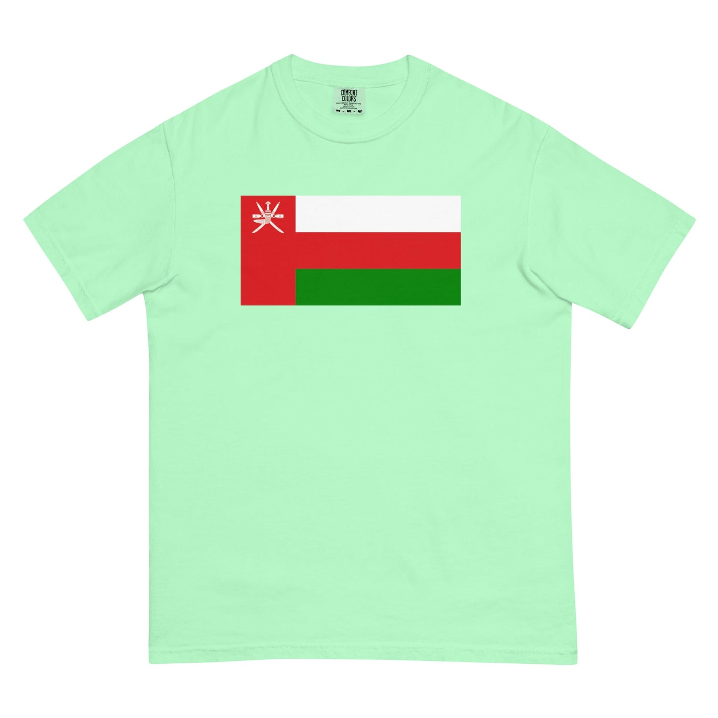 Flag tee representing Oman in berry, small