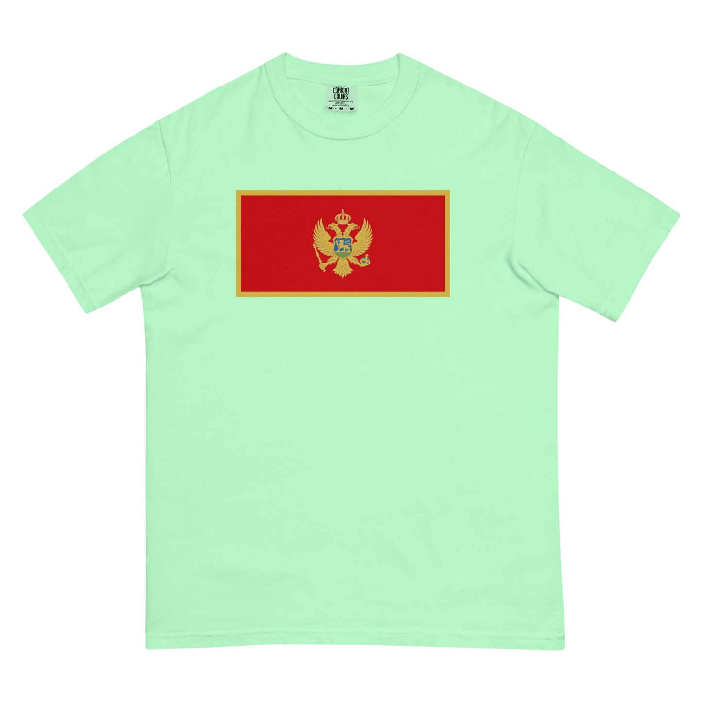 Flag tee representing Montenegro in grape, small