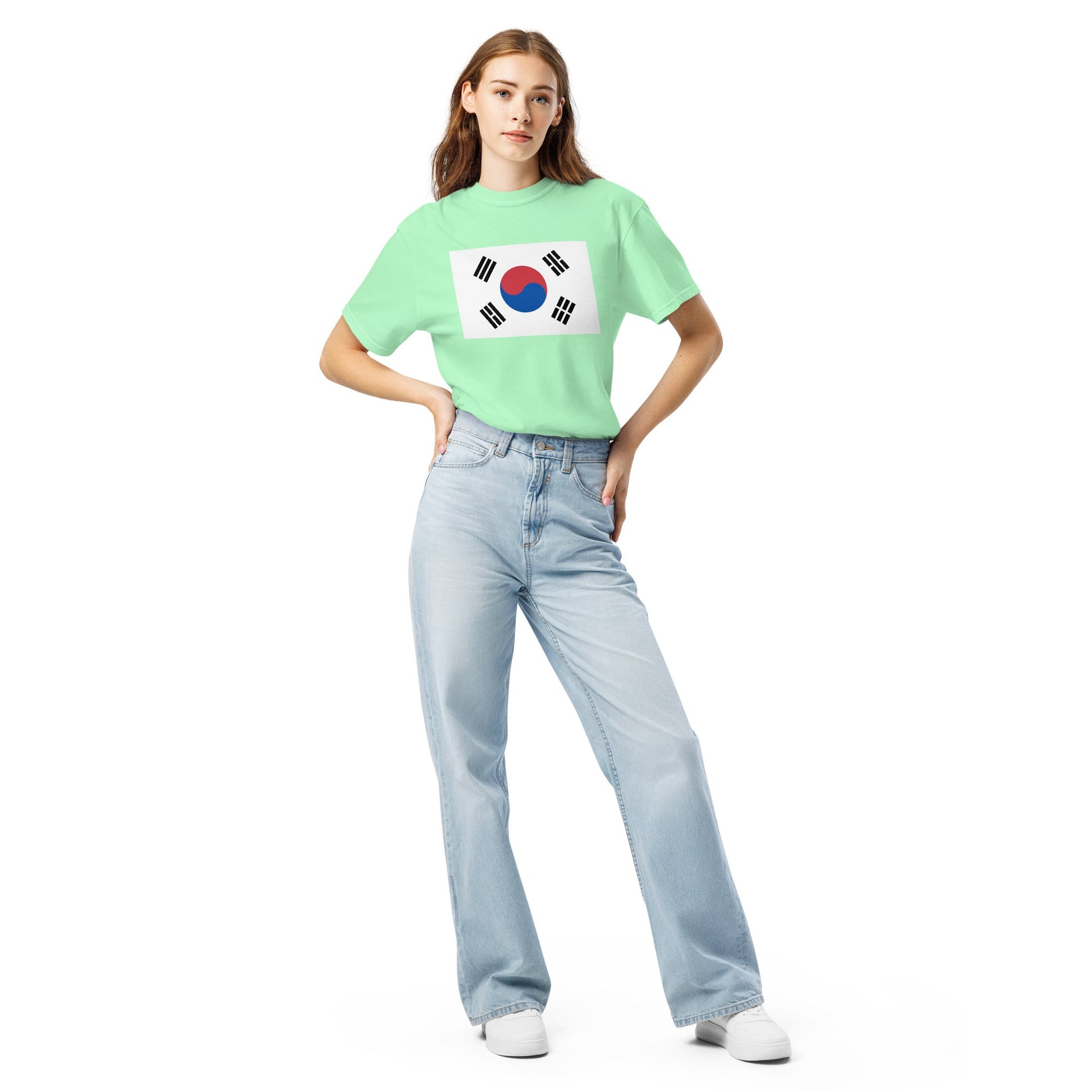 South Korea heritage shirt, true navy, size large