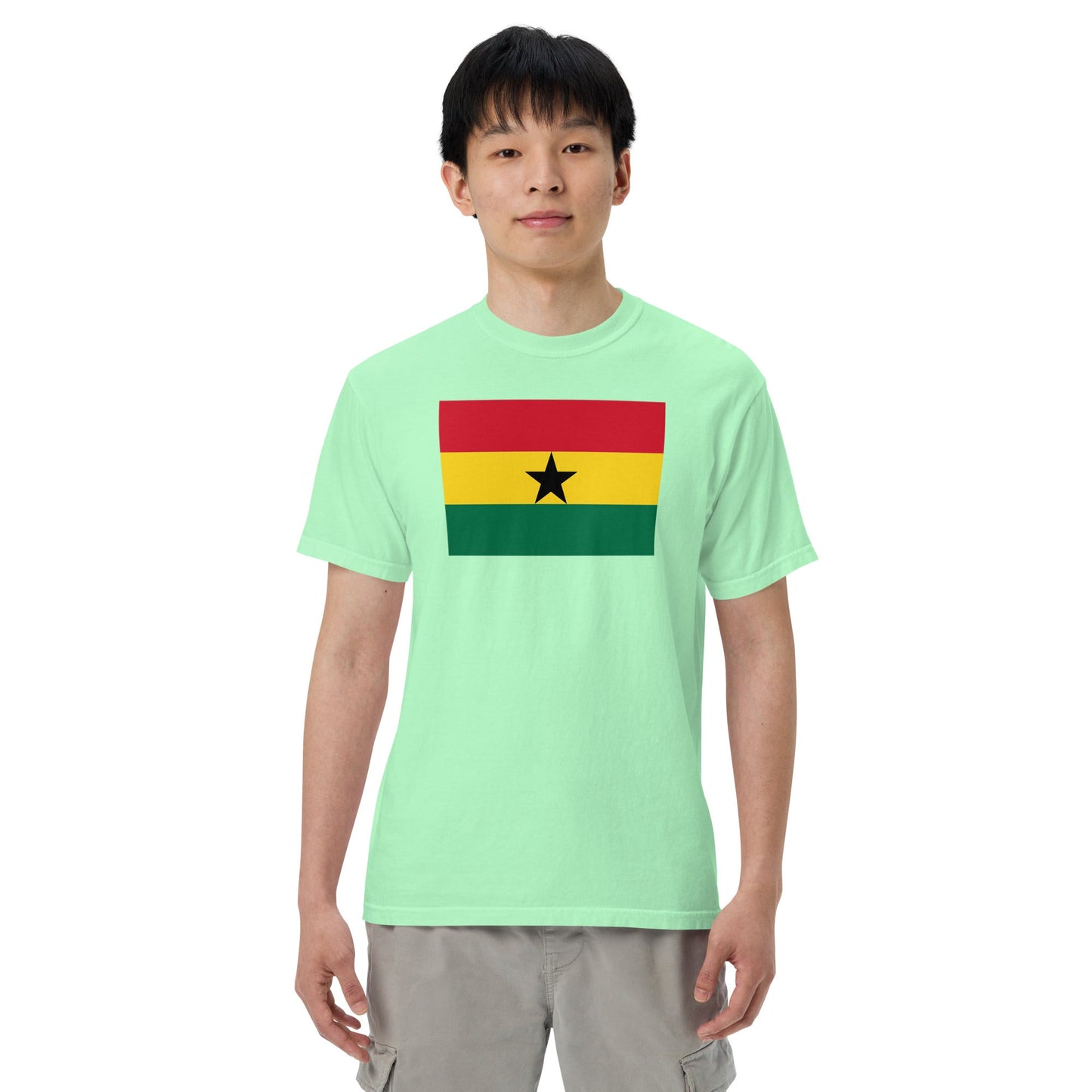 Ghana pride shirt in red – unisex, 4X large
