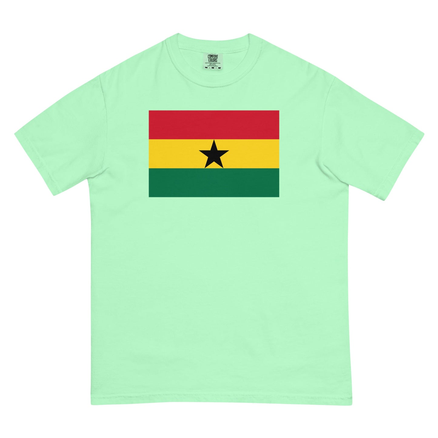 Flag tee representing Ghana in berry, 3X large