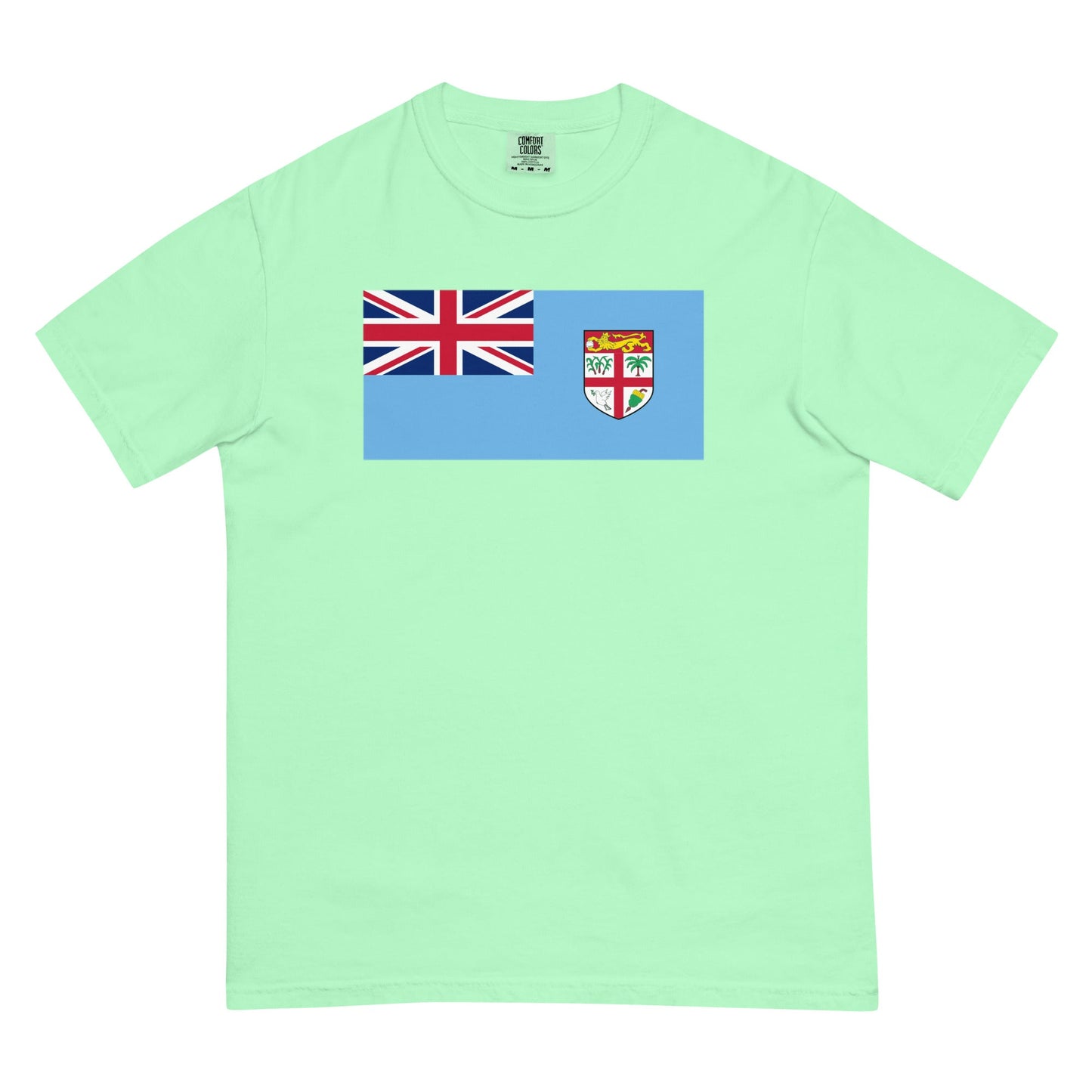 Flag tee representing Fiji in berry, 2X large