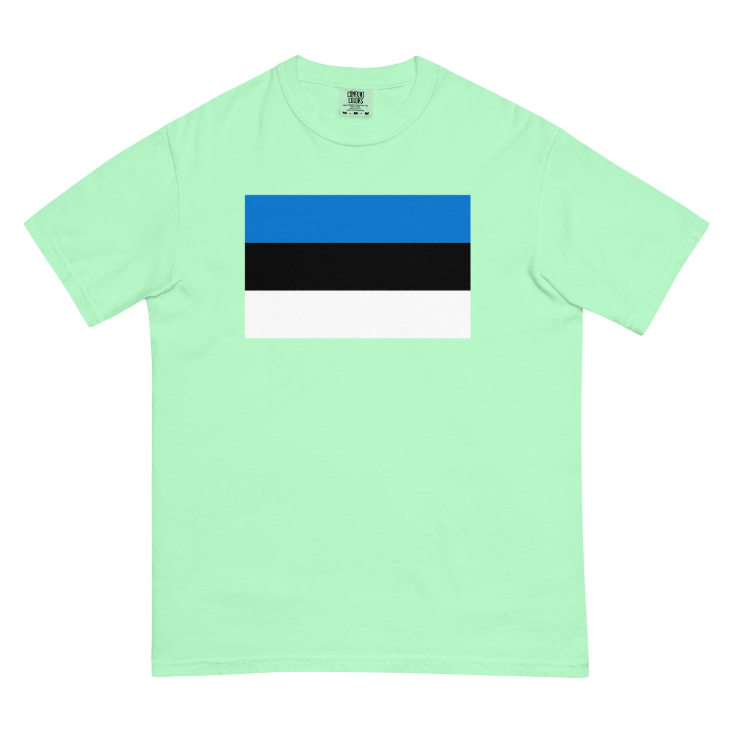 Bold Estonia flag design tee in berry, 2X large