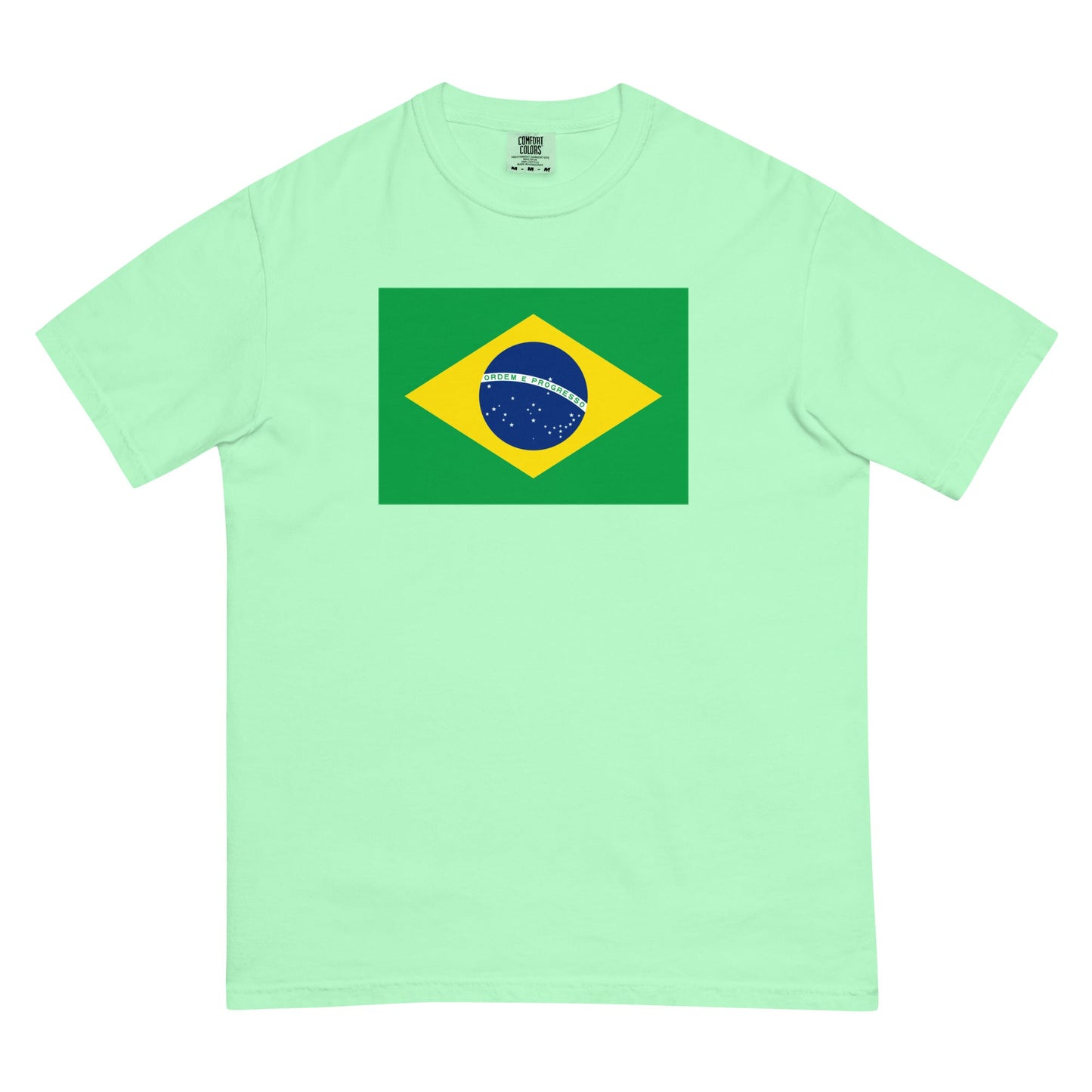 paprika shirt with Brazil flag design, large