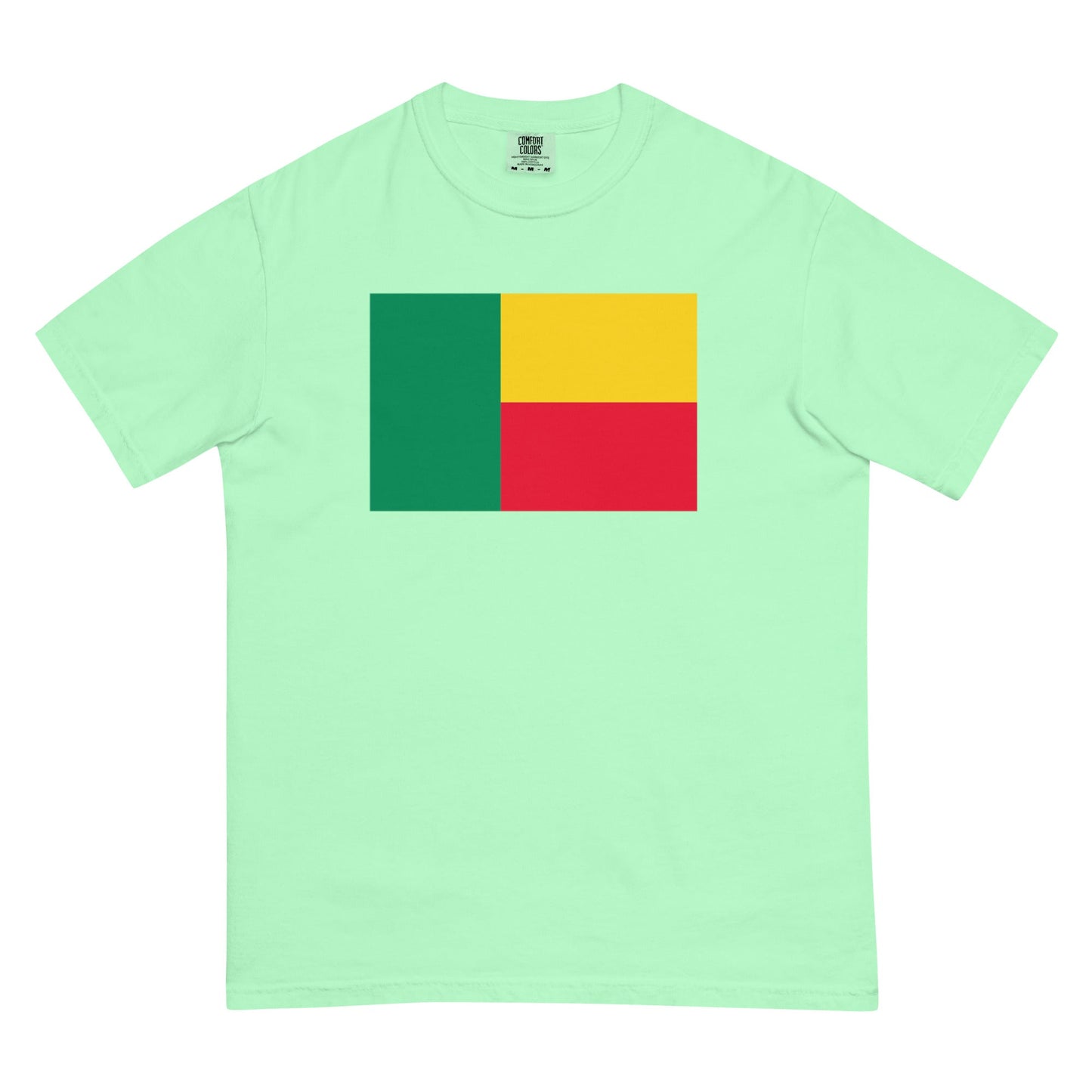 Flag tee representing Benin in espresso, 3X large