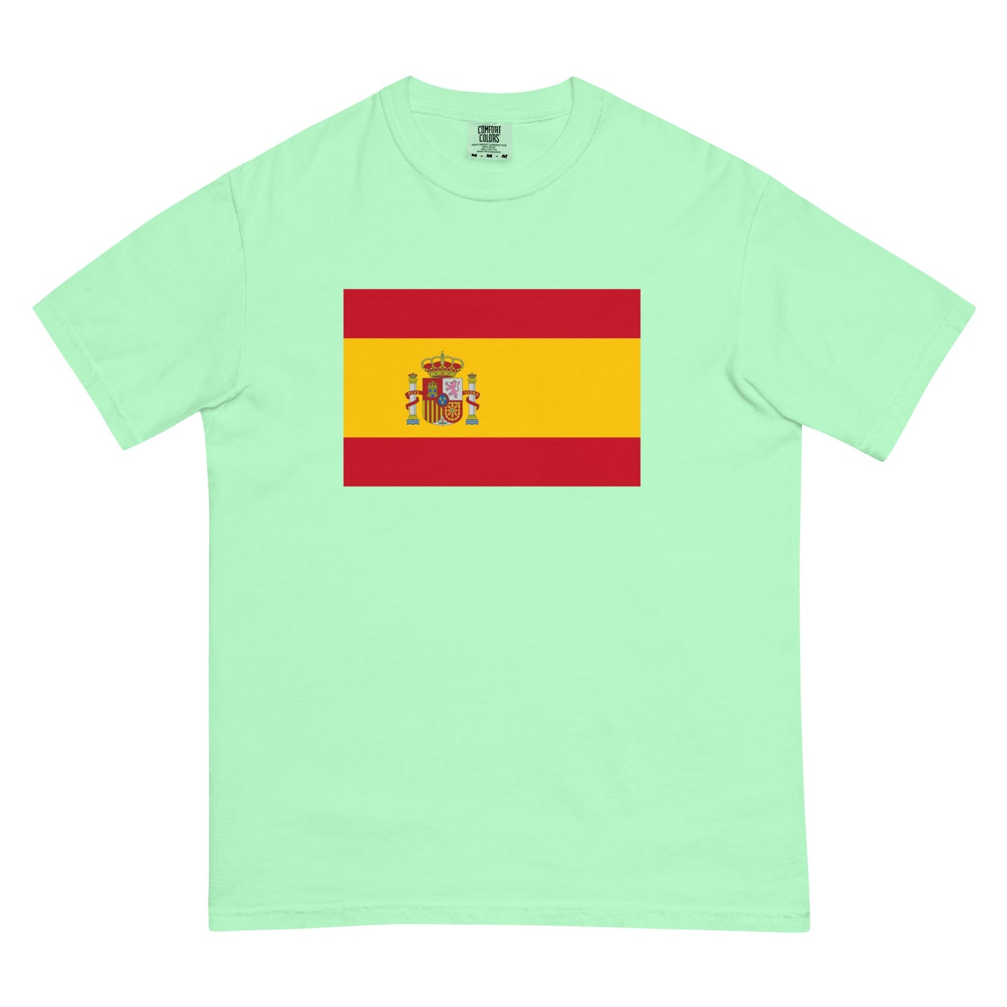 Flag tee representing Spain in grey, 2X large