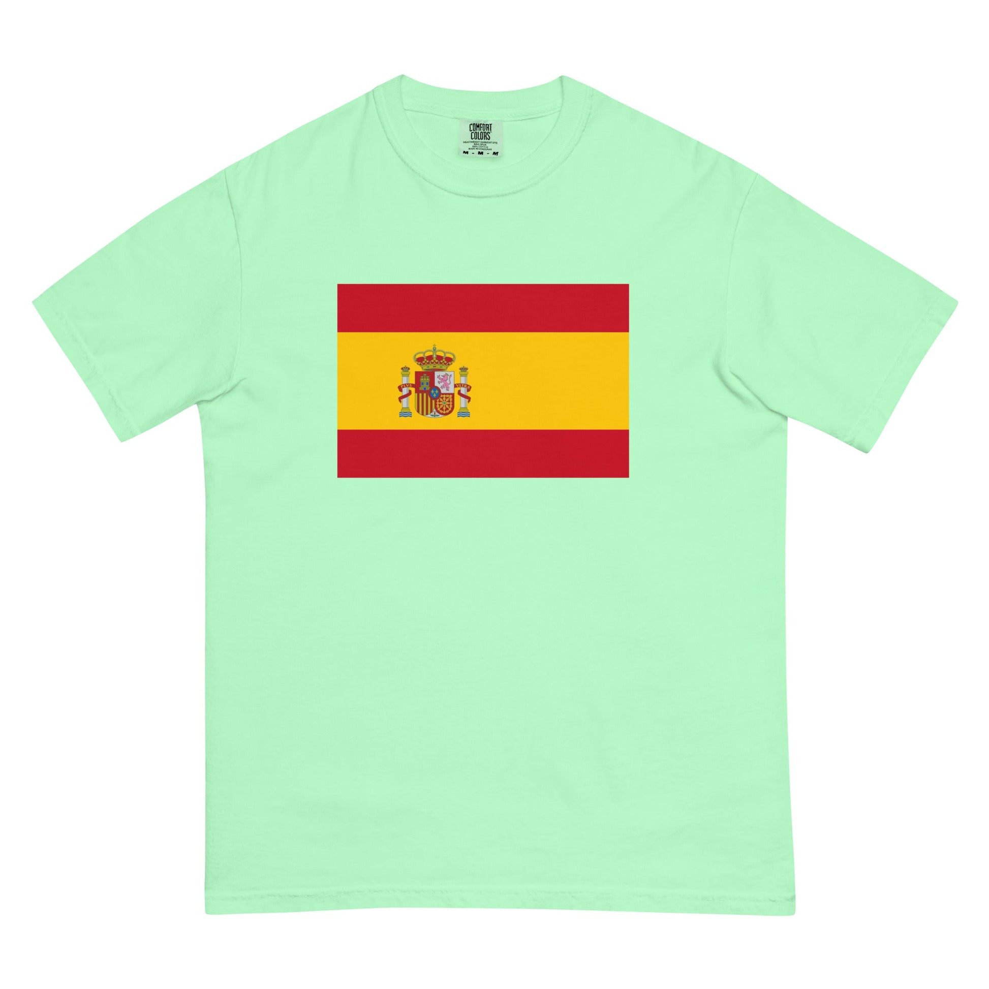 Flag tee representing Spain in grey, 2X large