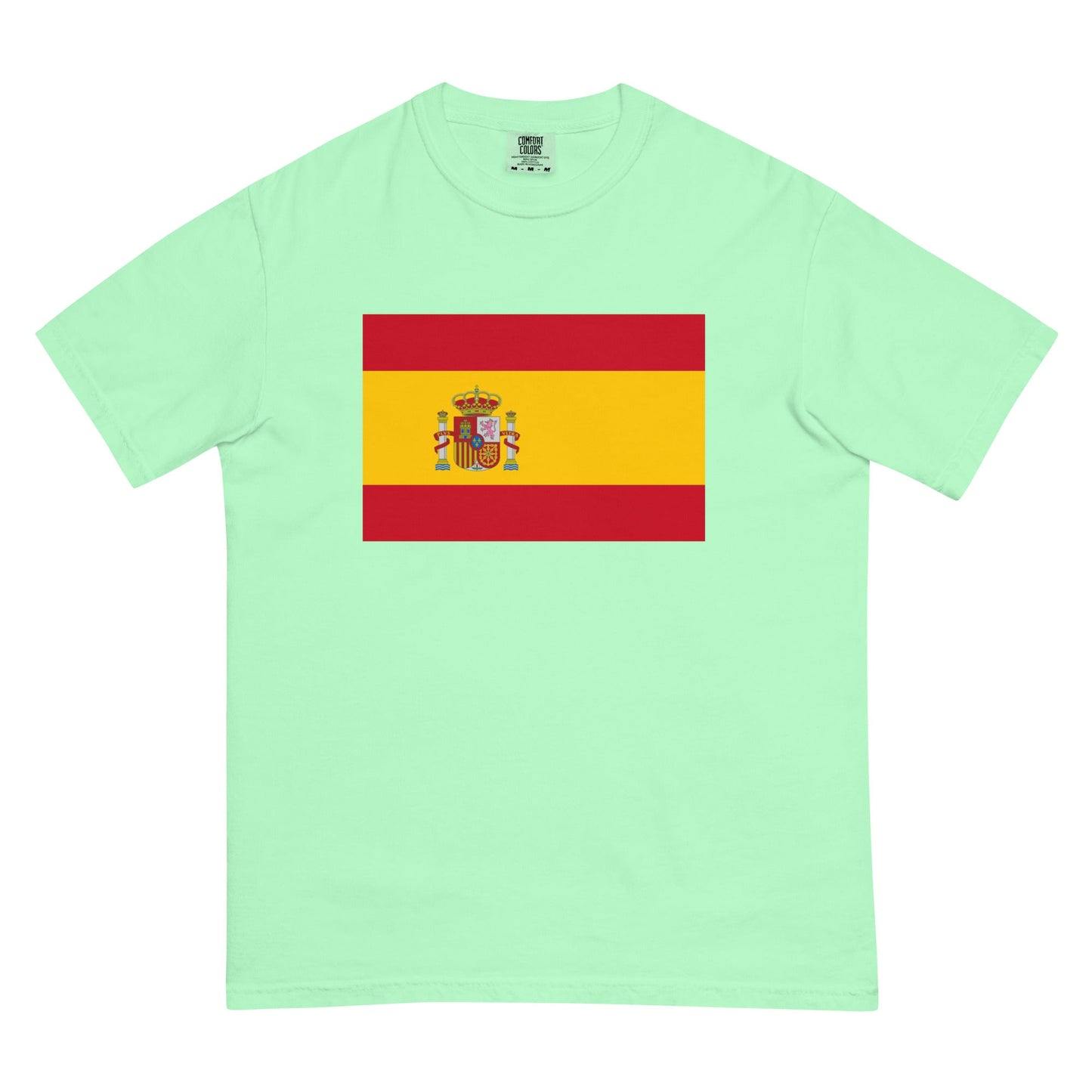 Bold Spain flag design tee in violet, 3X large