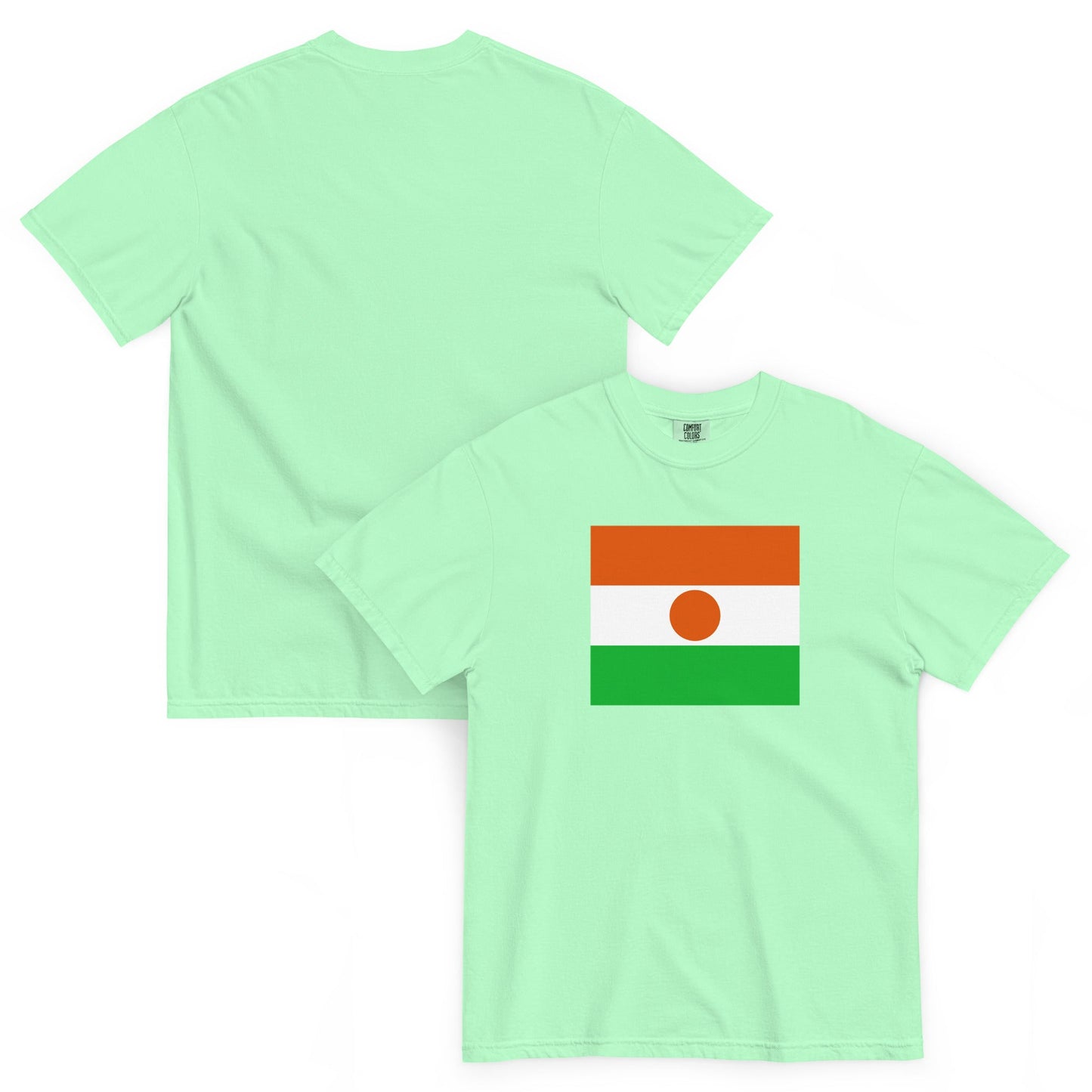 black shirt with Niger flag design, 4X large