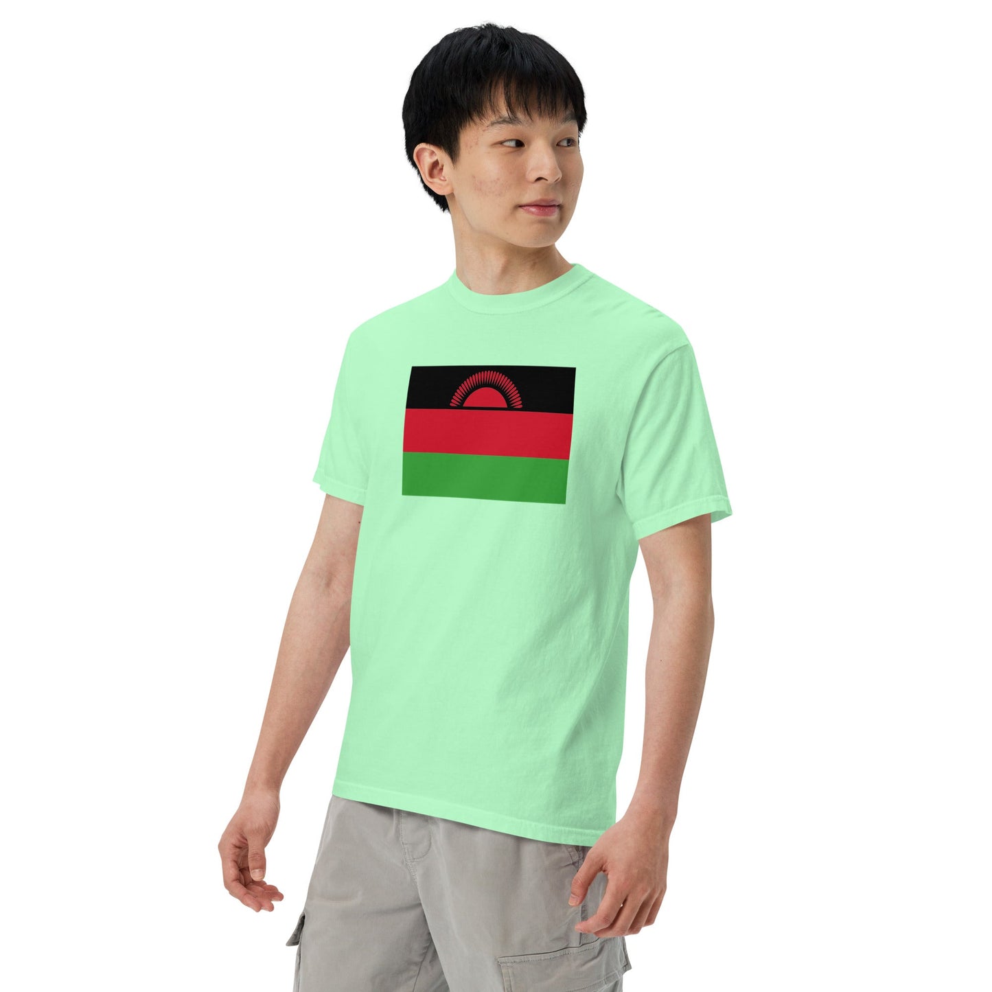 Malawi heritage shirt, red, size 3X large