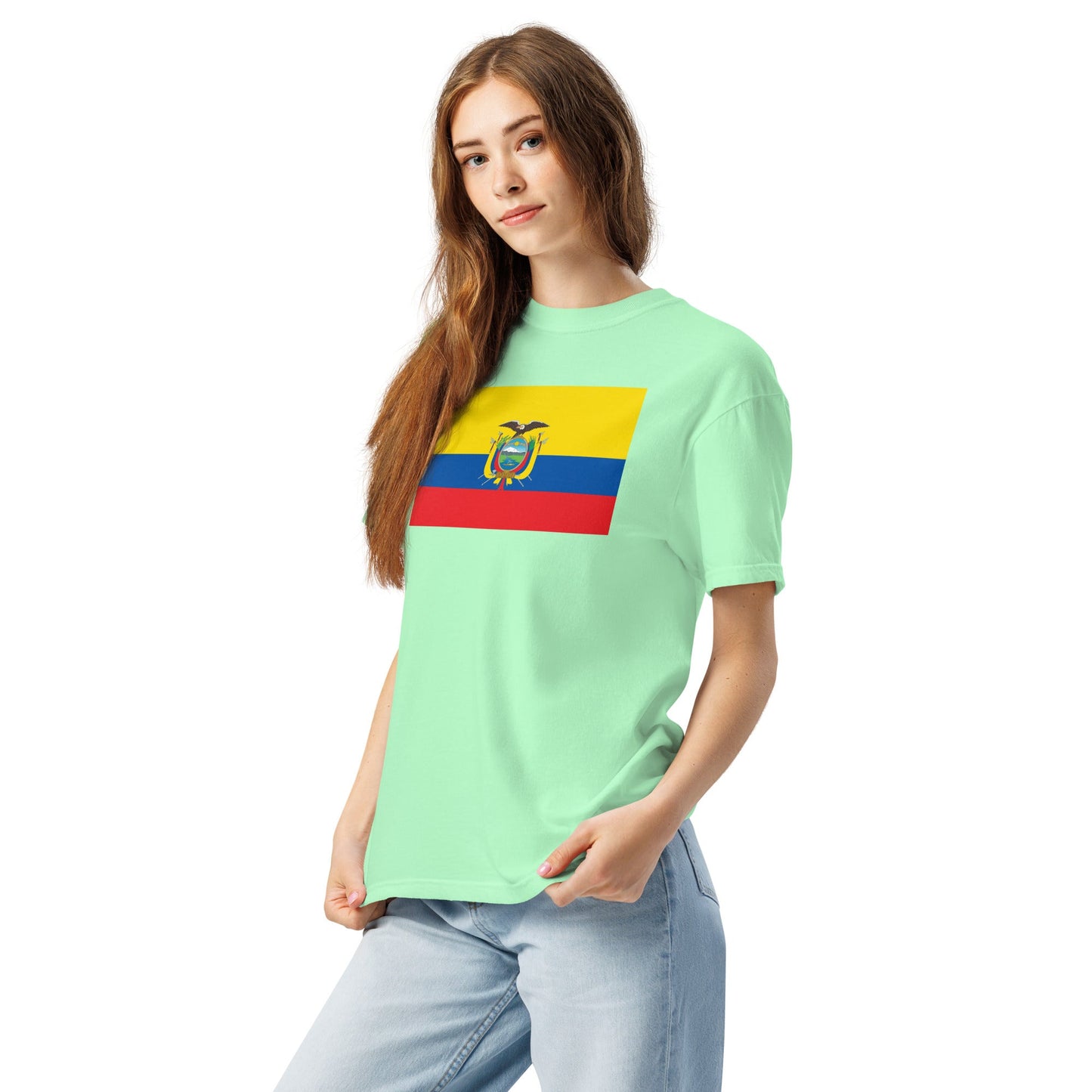 Ecuador pride shirt in berry – unisex, small