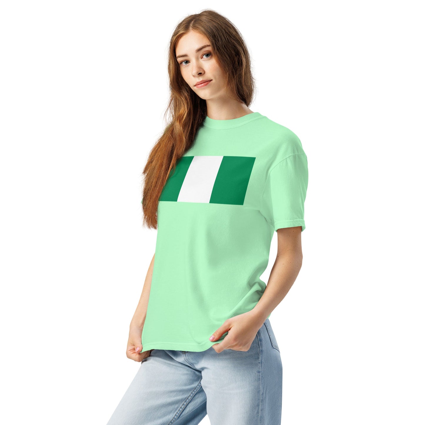 Nigeria pride shirt in brick – unisex, large