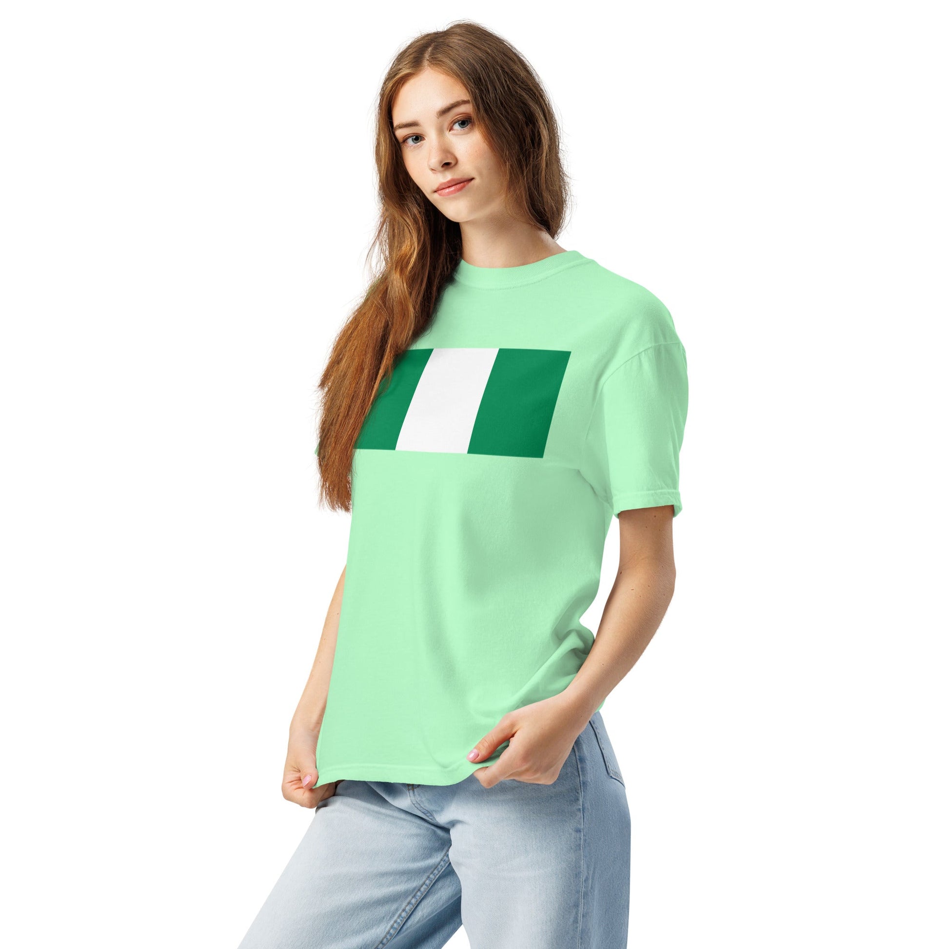 Nigeria pride shirt in brick – unisex, large