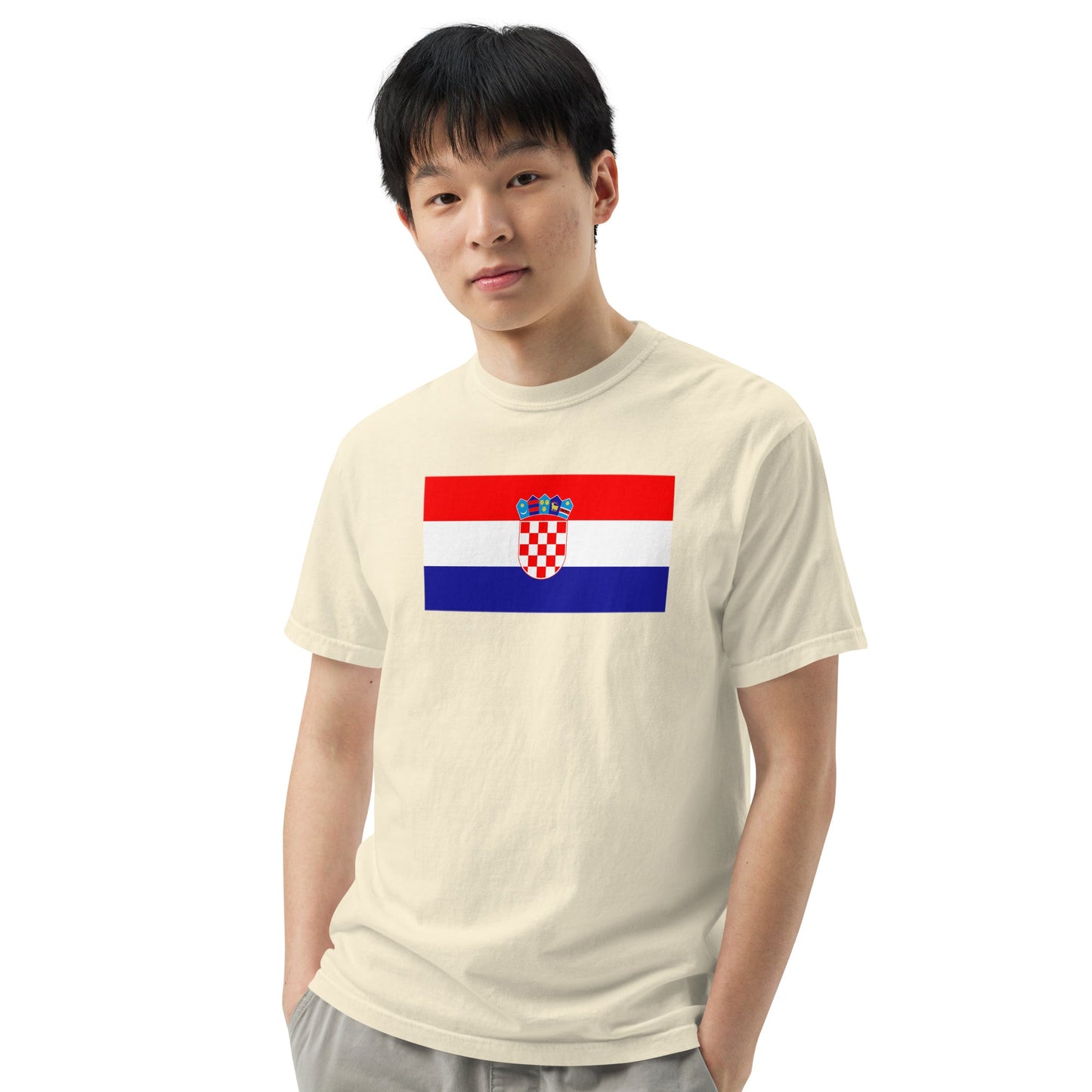 Croatia pride shirt in black – unisex, 3X large