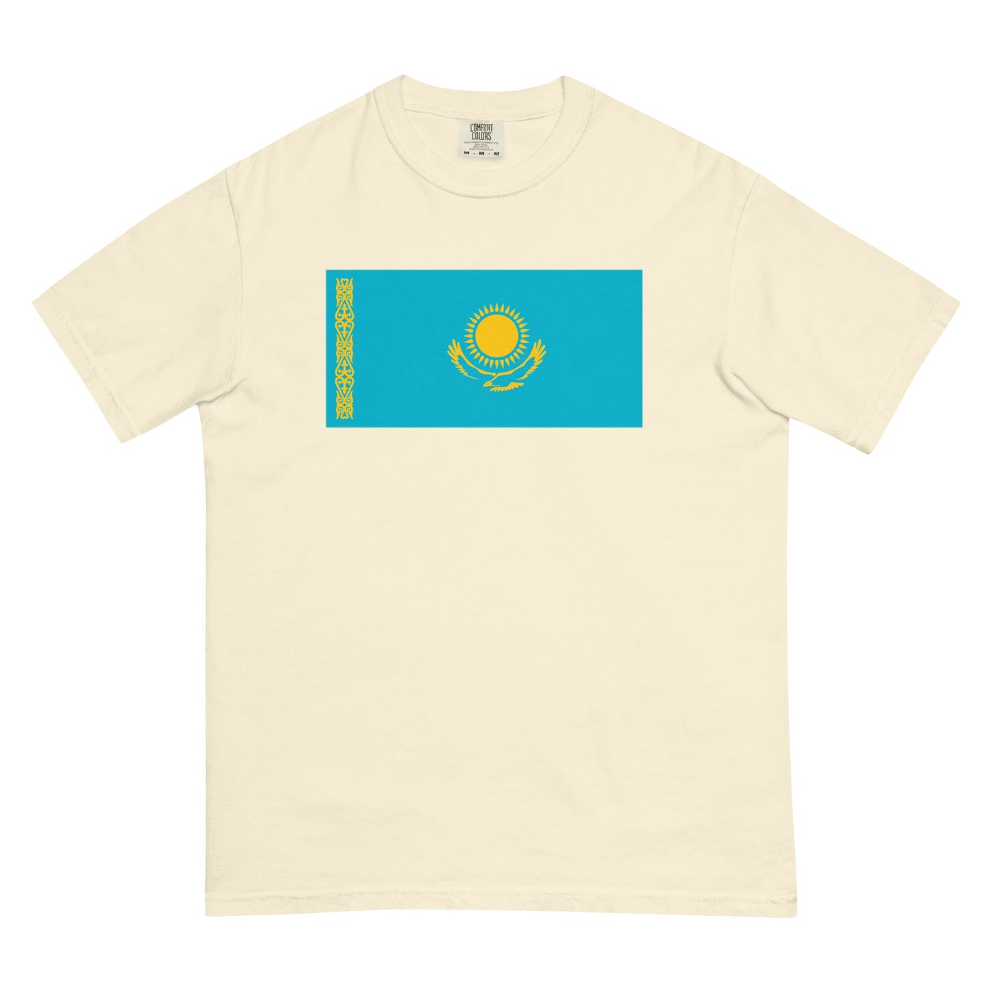 Kazakhstan pride shirt in crimson – unisex, medium