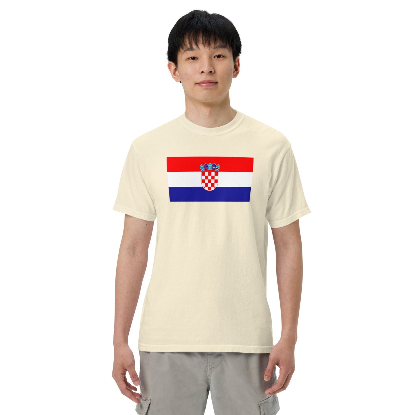 Croatia pride shirt in black – unisex, extra large