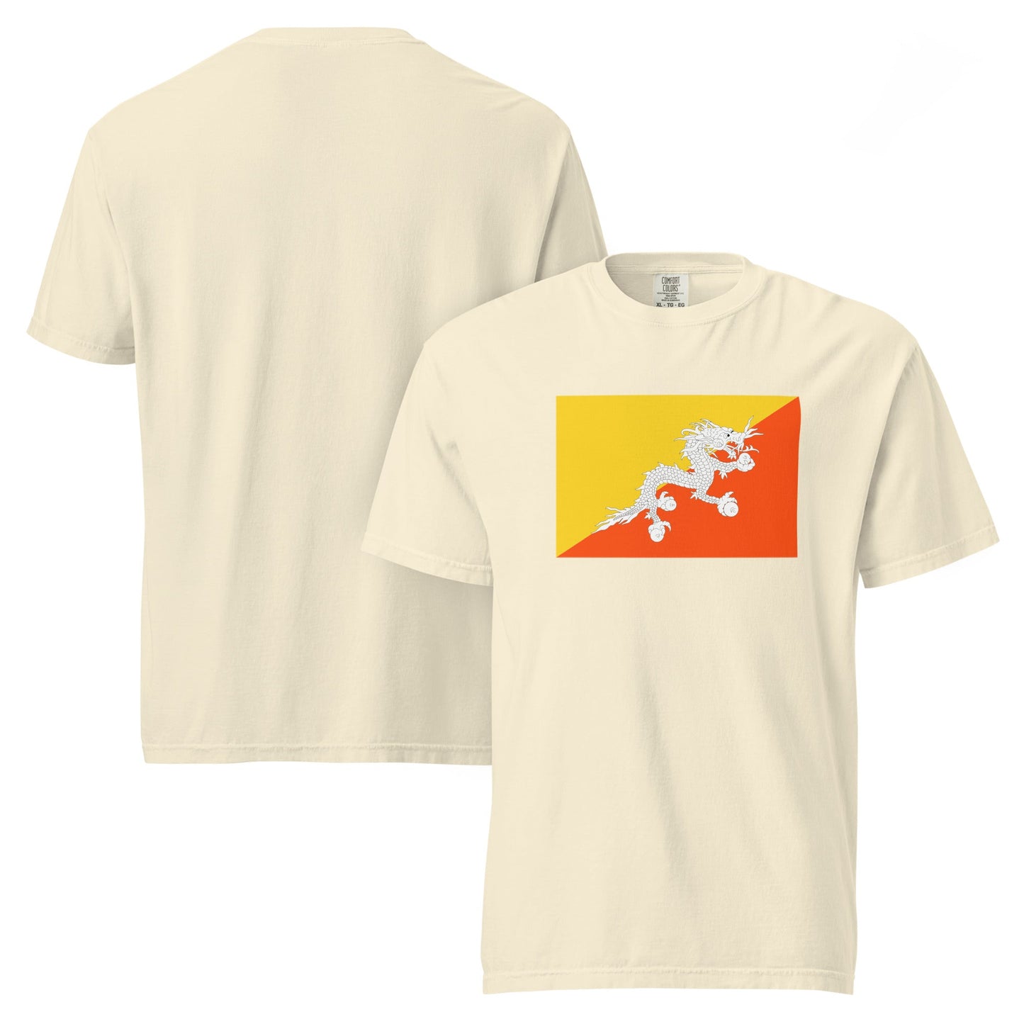 grape shirt with Bhutan flag design, small