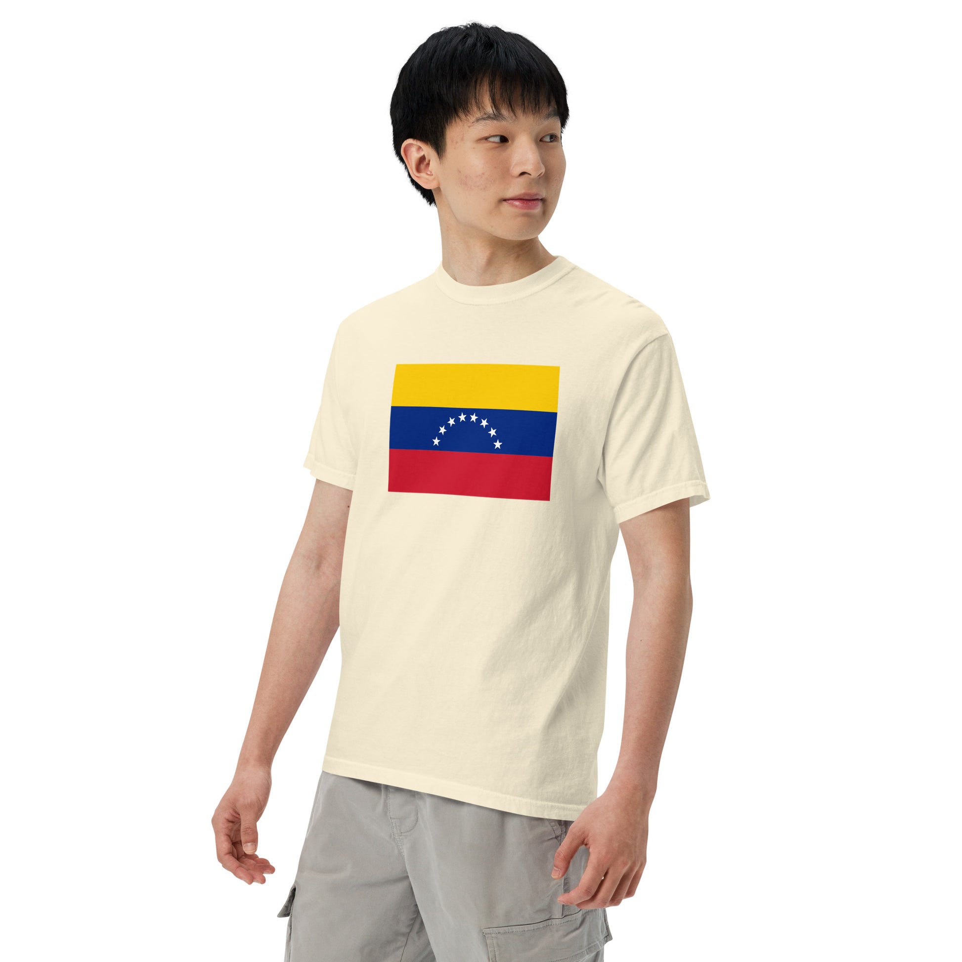 Venezuela flag shirt in black, size medium
