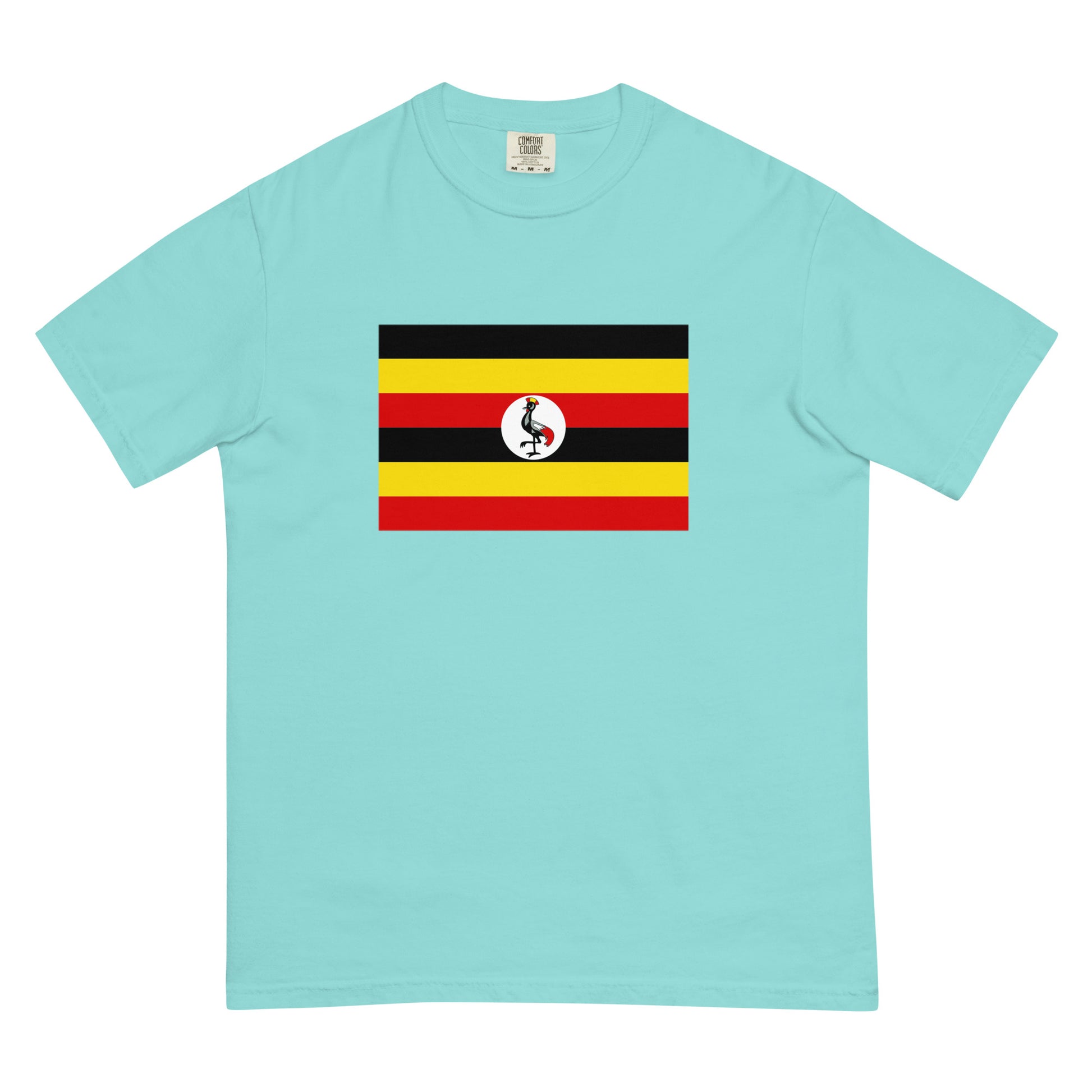Uganda pride shirt in true navy – unisex, extra large