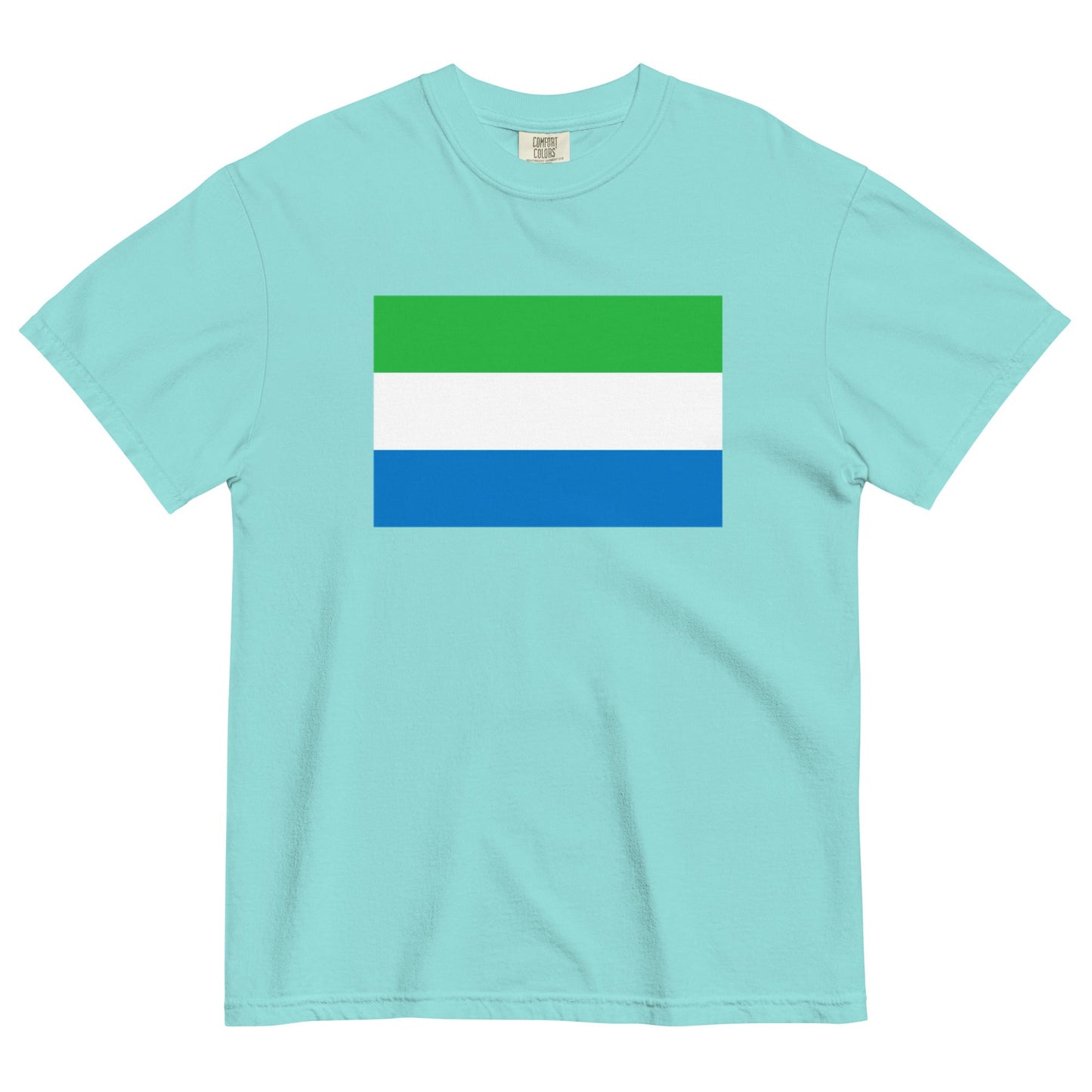 Sierra Leone flag shirt in red, size 3X large
