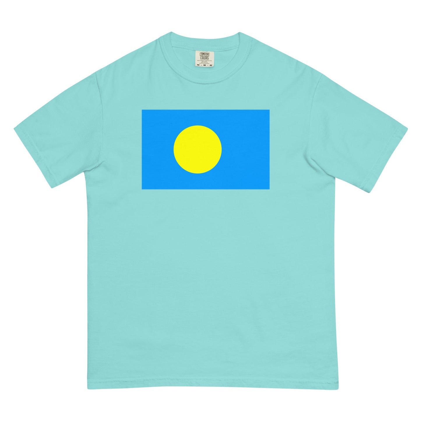 Palau flag shirt in true navy, size small