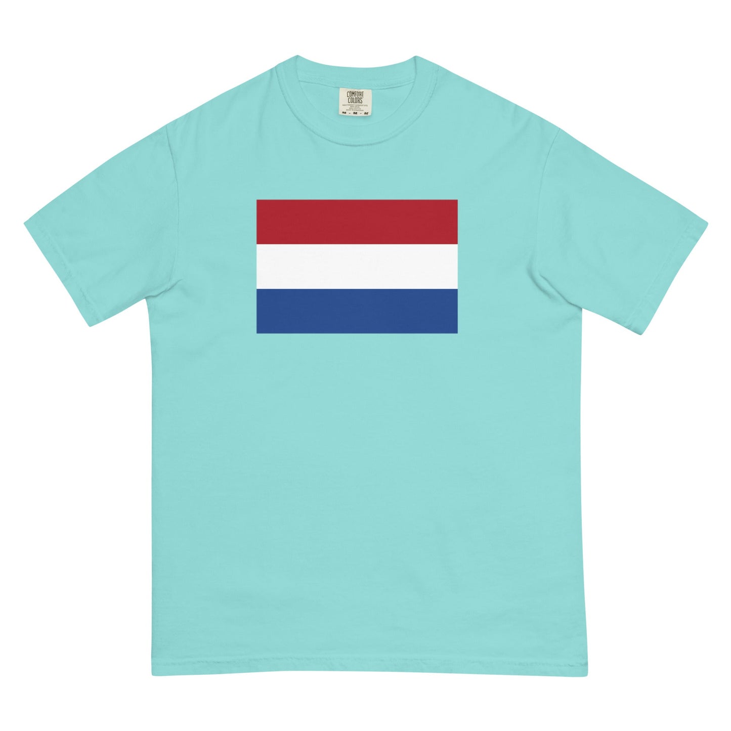 Stylish New Zealand flag t-shirt laid flat, 3X large, brick