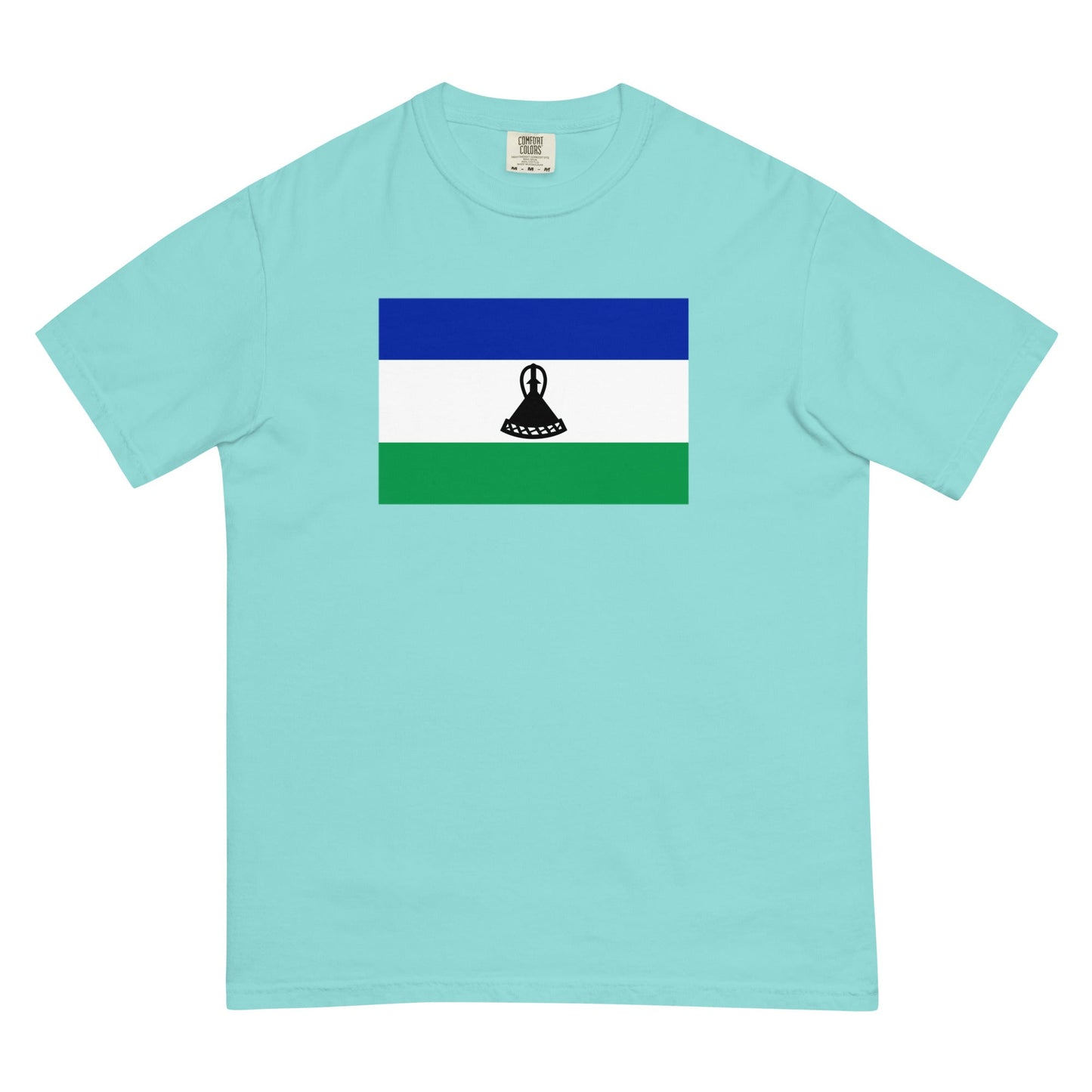 Lesotho heritage shirt, black, size small