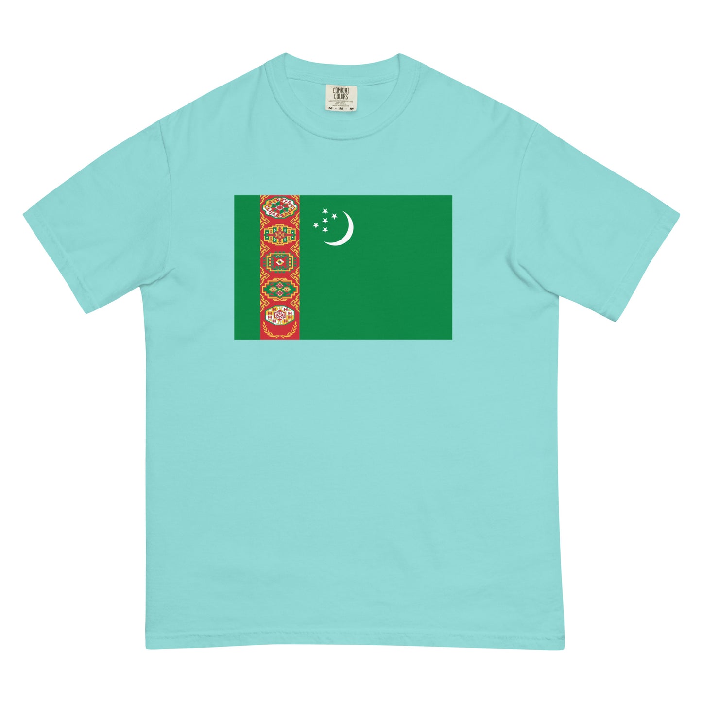 Turkmenistan pride shirt in true navy – unisex, 3X large