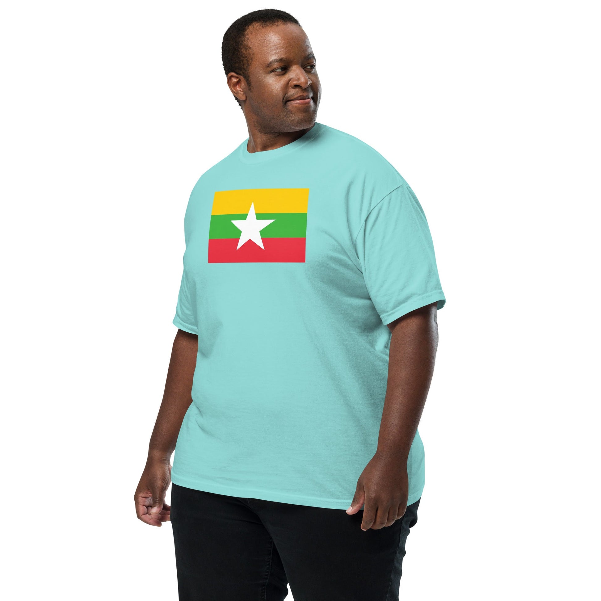 true navy flag shirt for Myanmar Burma – size small