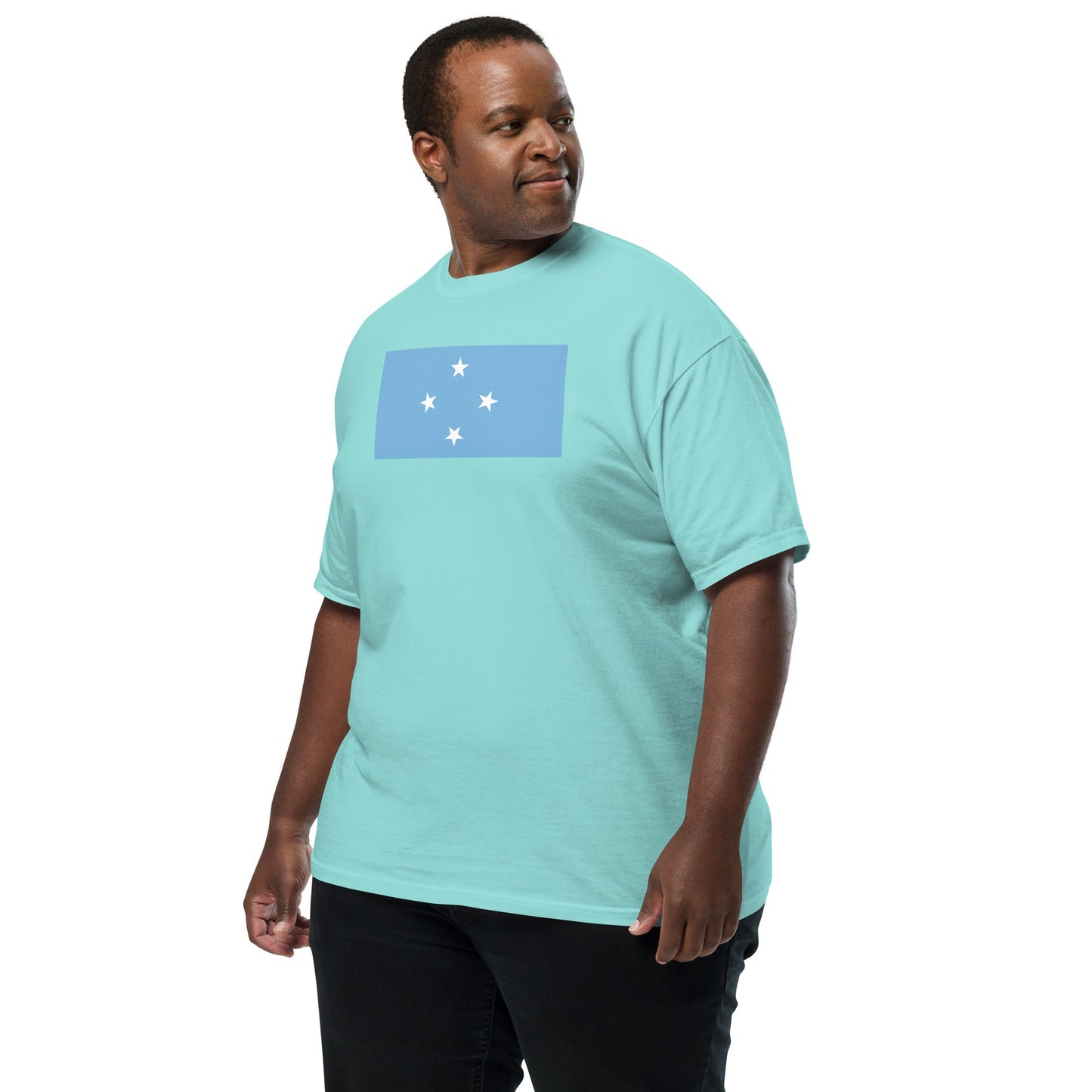 true navy flag shirt for Micronesia – size large