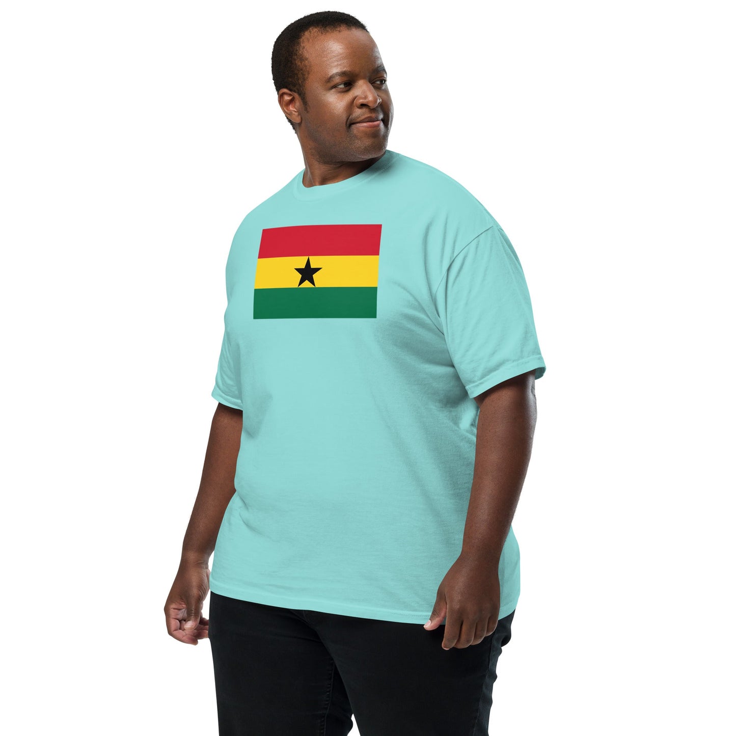 Flag tee representing Ghana in red, 2X large