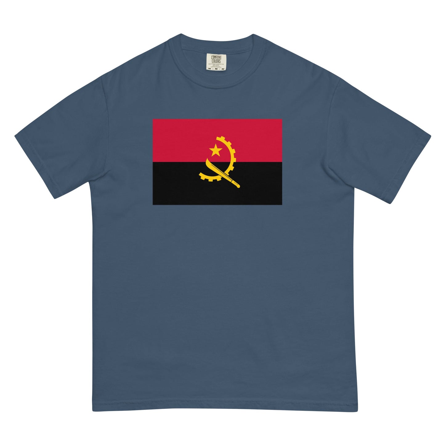 Flag tee representing Angola in berry, 3X large