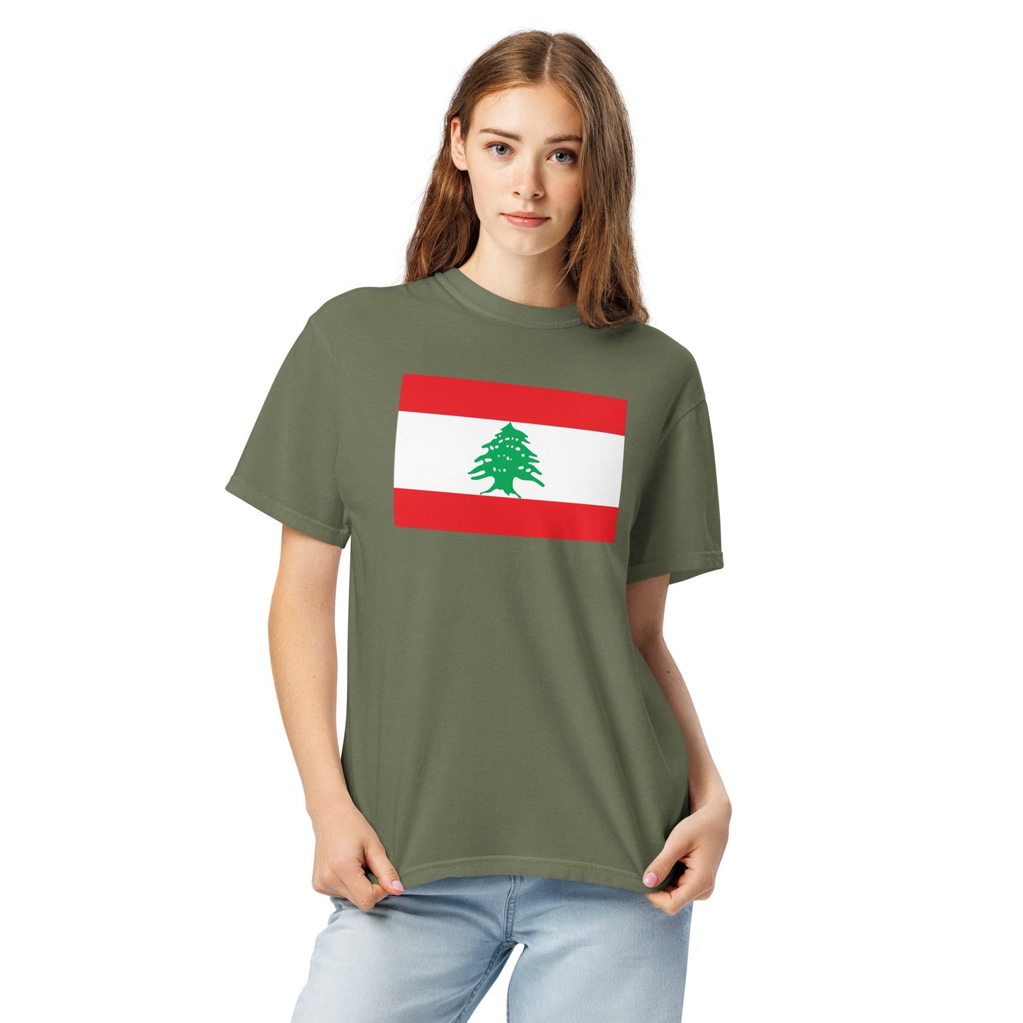Lebanon national shirt, 4X large, in black