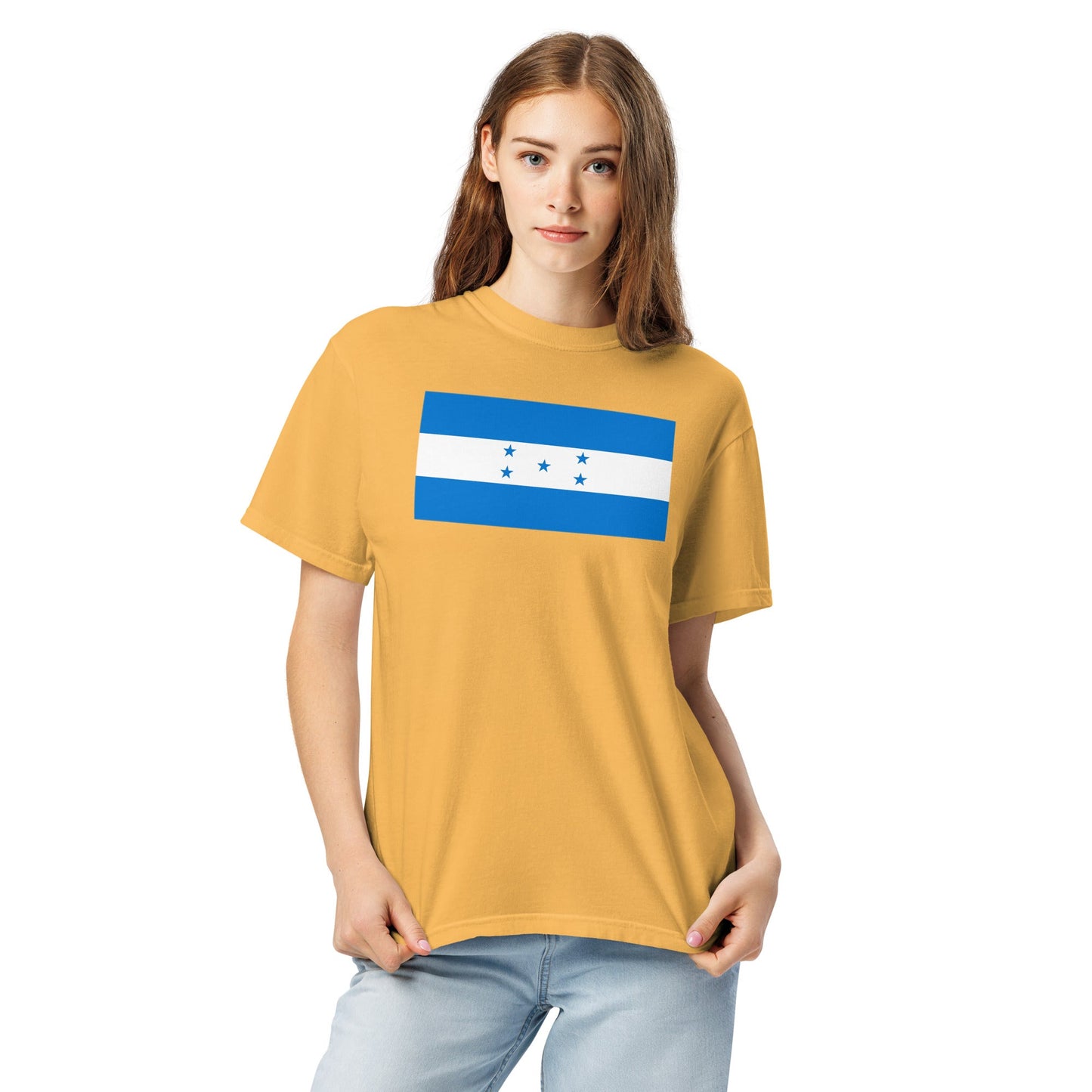 Flag tee representing Honduras in red, 3X large